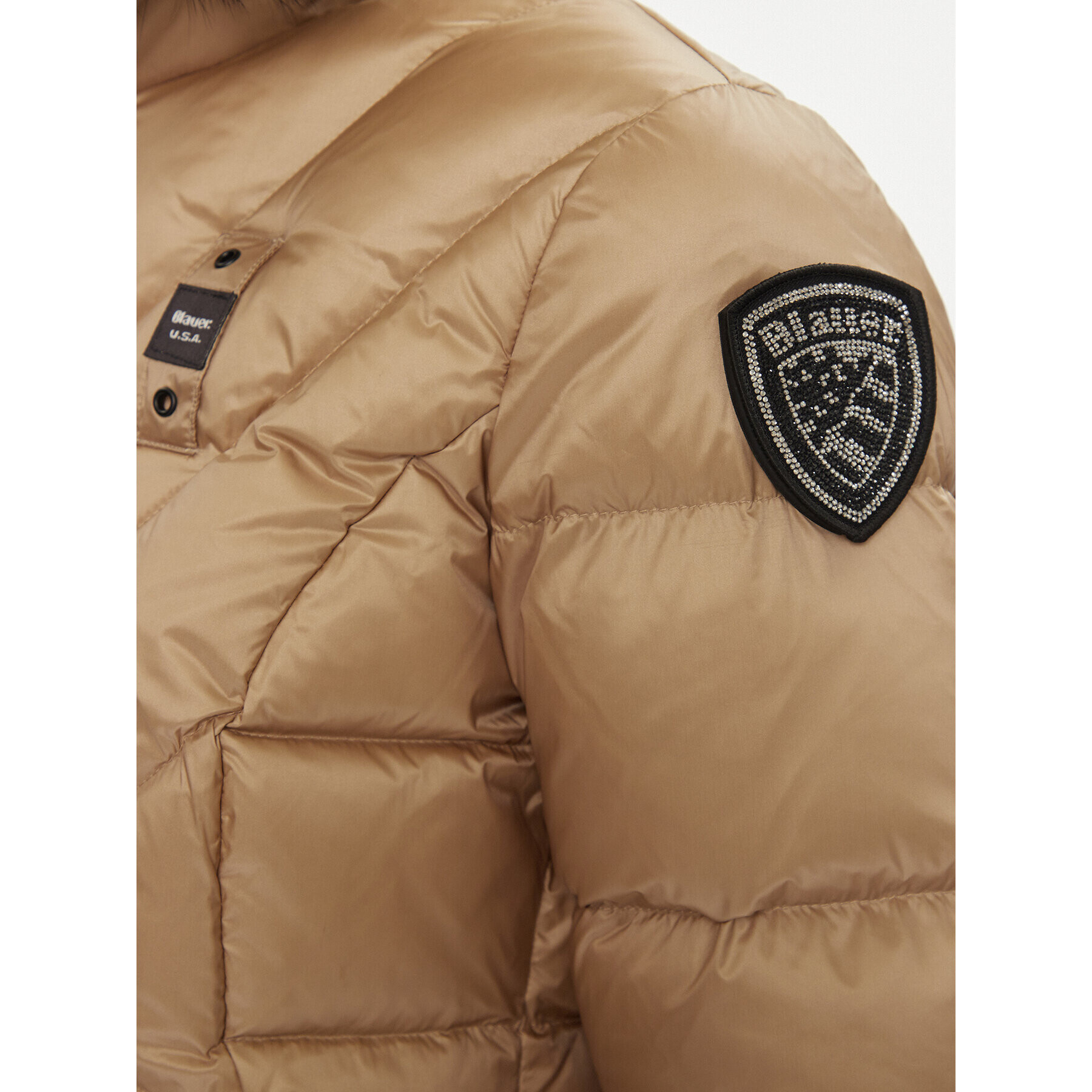 Blauer Пухено яке 23WBLDC03141 Кафяв Regular Fit - Pepit.bg