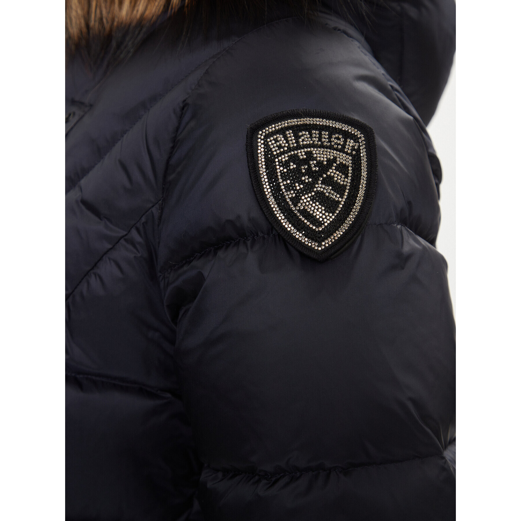 Blauer Пухено яке 23WBLDC03141 Тъмносин Regular Fit - Pepit.bg