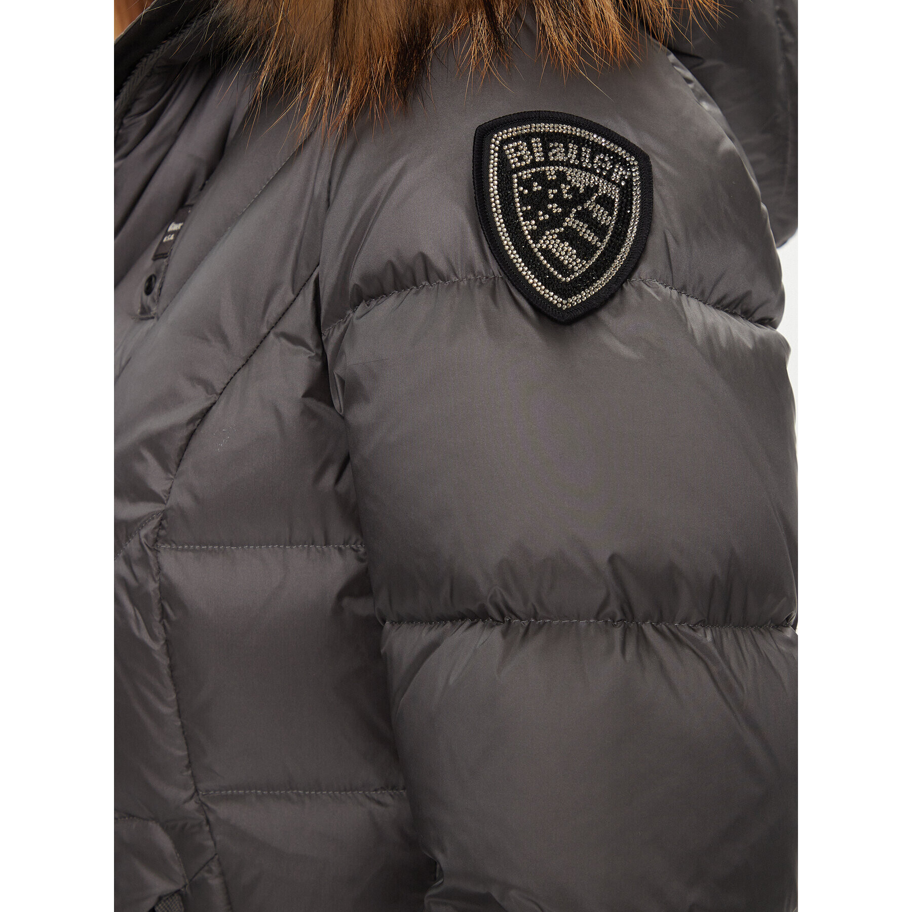 Blauer Пухено яке 23WBLDC03141 Сив Regular Fit - Pepit.bg