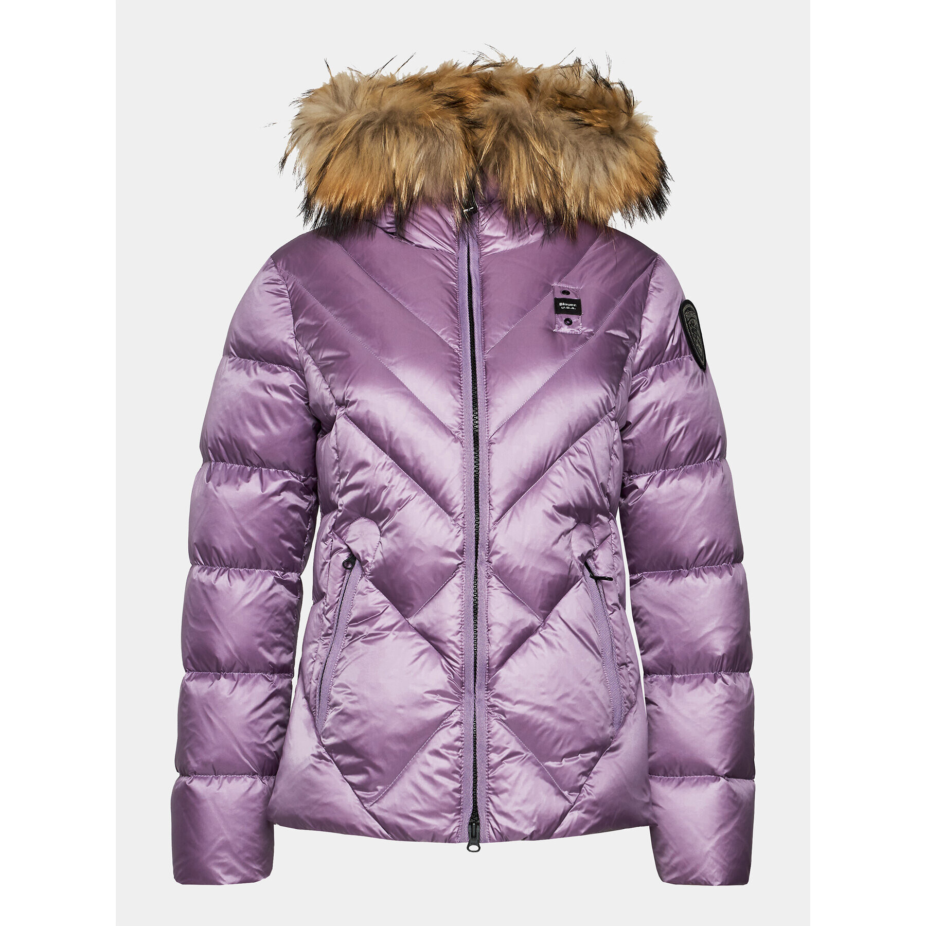 Blauer Пухено яке 23WBLDC03141 Виолетов Regular Fit - Pepit.bg
