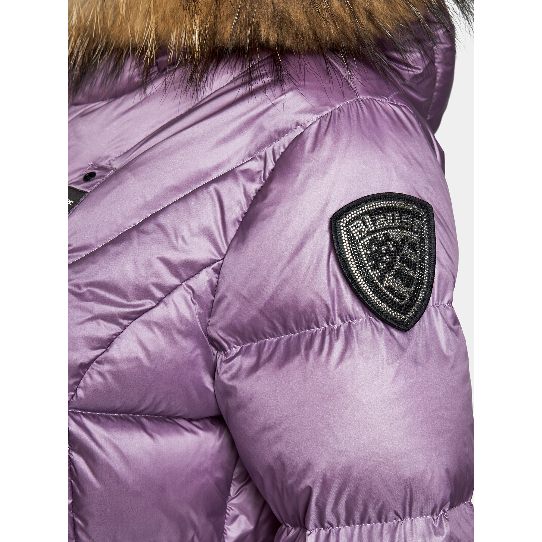 Blauer Пухено яке 23WBLDC03141 Виолетов Regular Fit - Pepit.bg