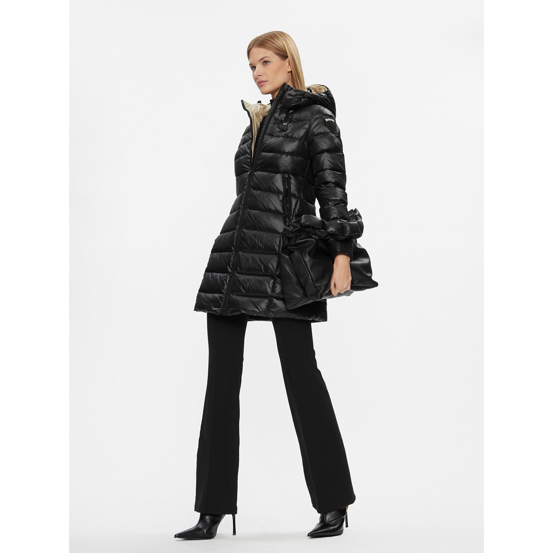 Blauer Пухено яке 23WBLDK03091 Черен Regular Fit - Pepit.bg