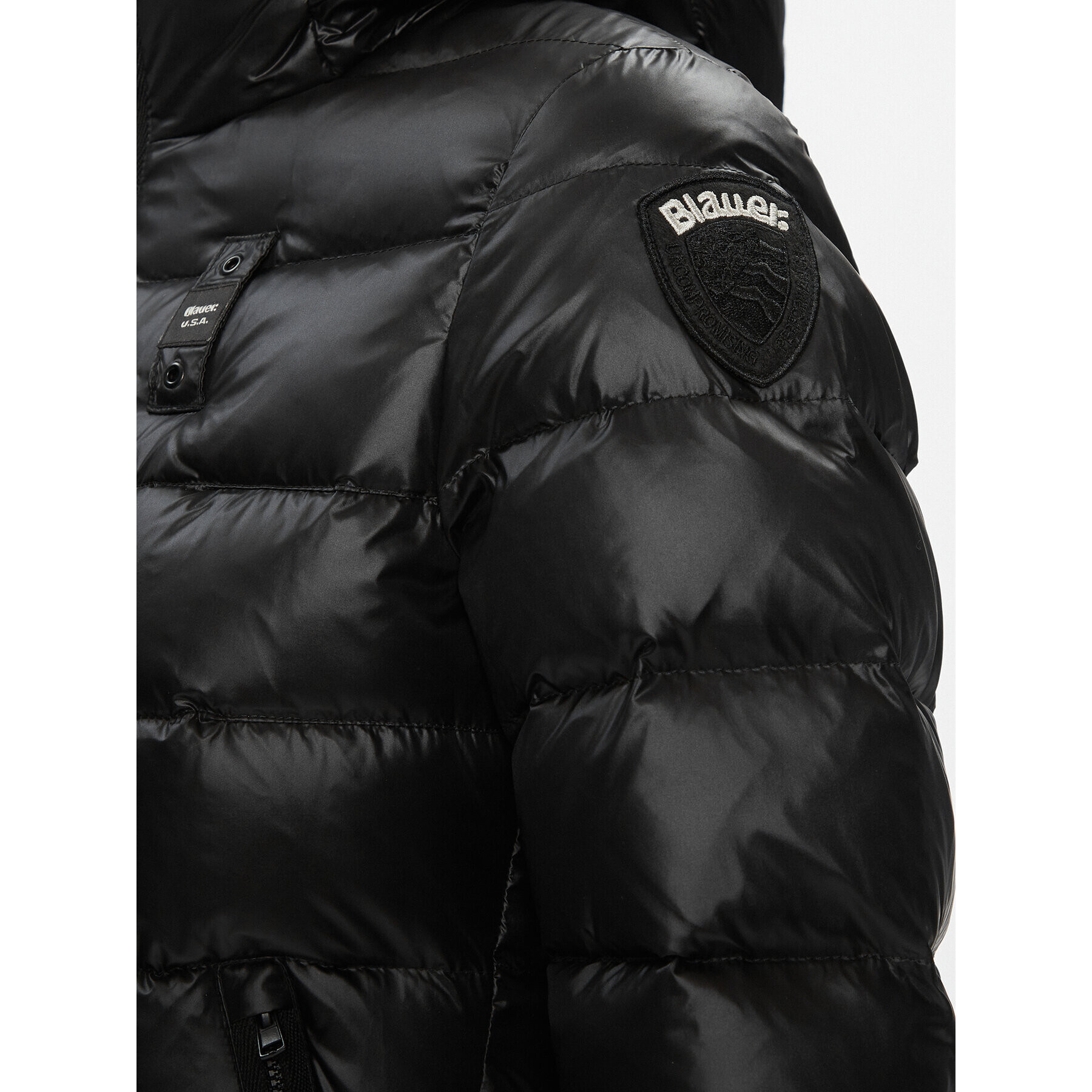 Blauer Пухено яке 23WBLDK03091 Черен Regular Fit - Pepit.bg