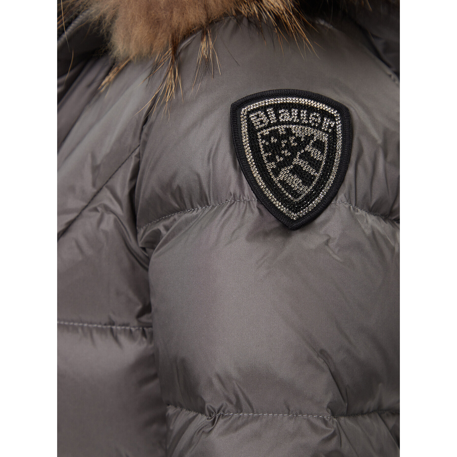 Blauer Пухено яке 23WBLDK03140 Сив Regular Fit - Pepit.bg