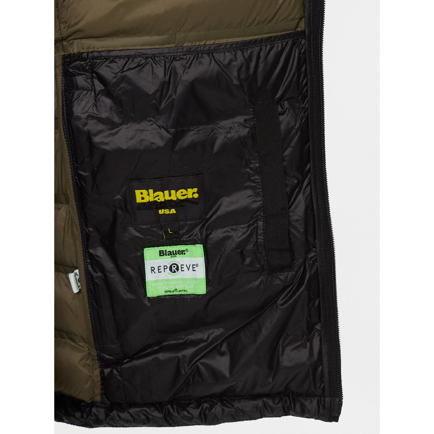 Blauer Пухено яке 23WBLUC02079 Черен Regular Fit - Pepit.bg