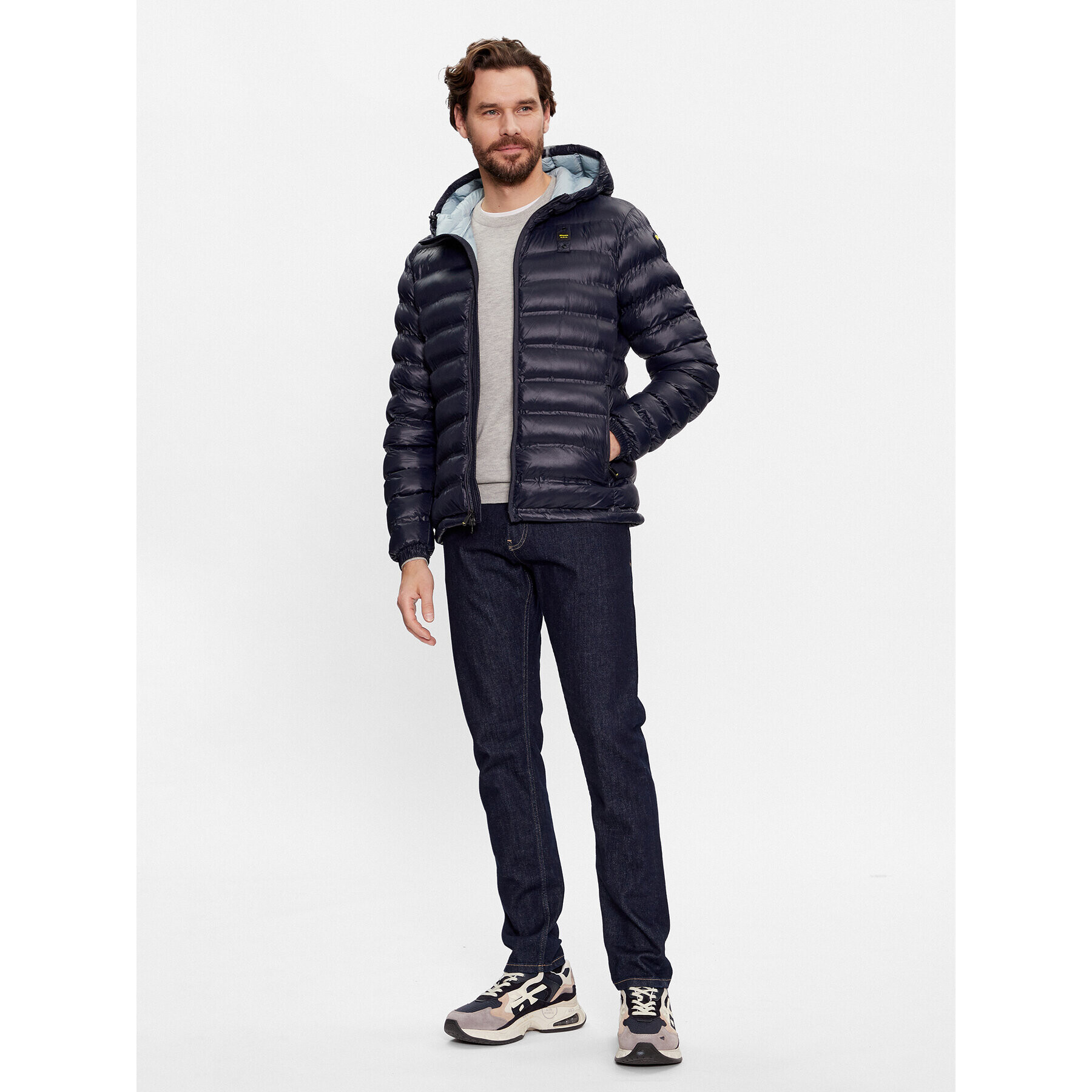 Blauer Пухено яке 23WBLUC02079 Син Regular Fit - Pepit.bg