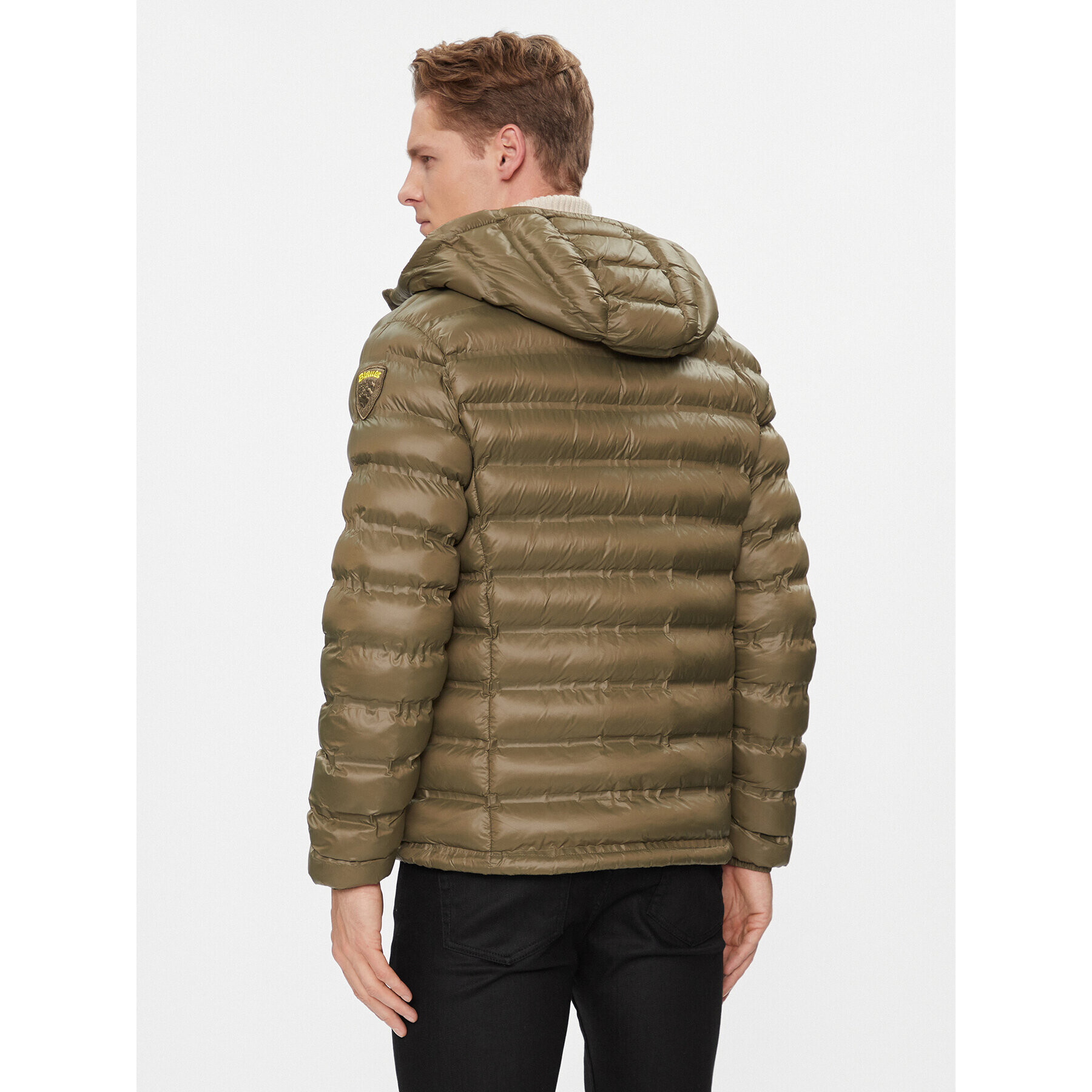 Blauer Пухено яке 23WBLUC02079 Зелен Regular Fit - Pepit.bg