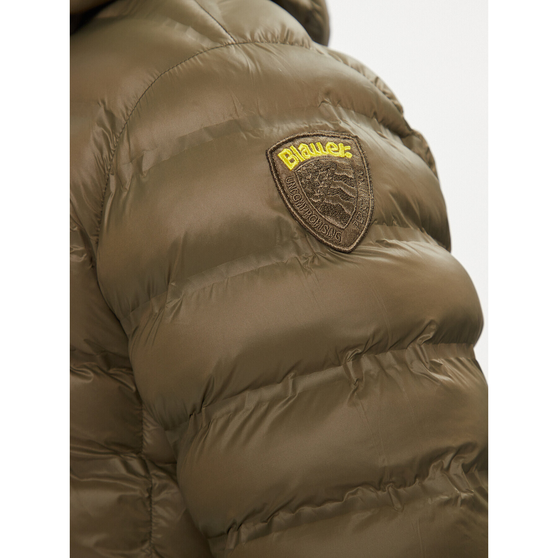 Blauer Пухено яке 23WBLUC02079 Зелен Regular Fit - Pepit.bg