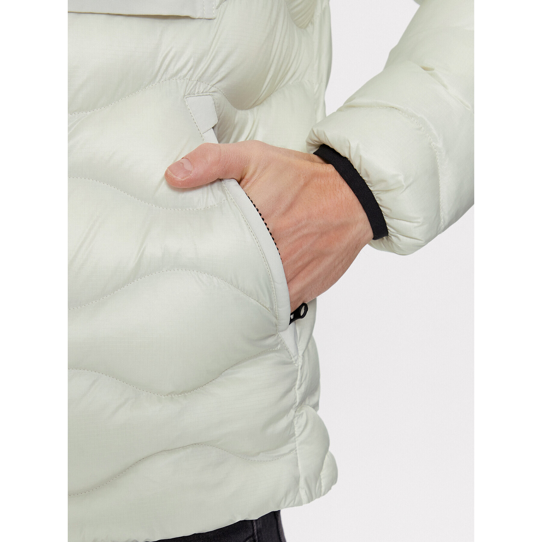 Blauer Пухено яке 23WBLUC02084 Бял Regular Fit - Pepit.bg