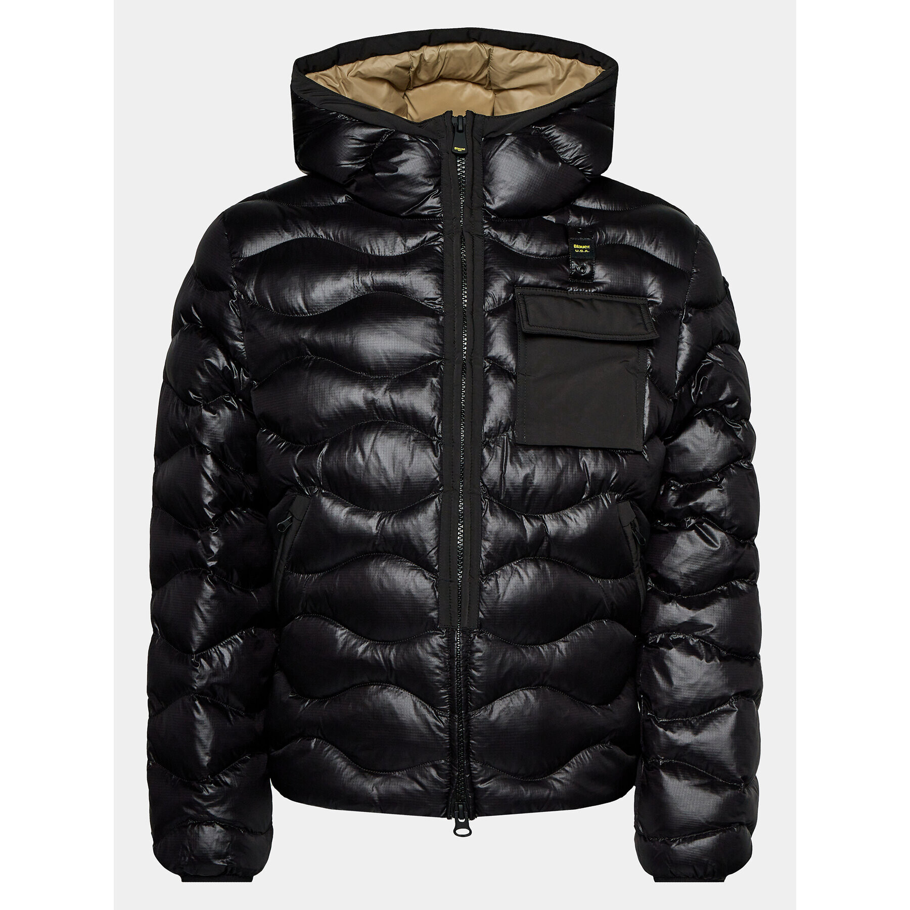 Blauer Пухено яке 23WBLUC02084 Черен Regular Fit - Pepit.bg