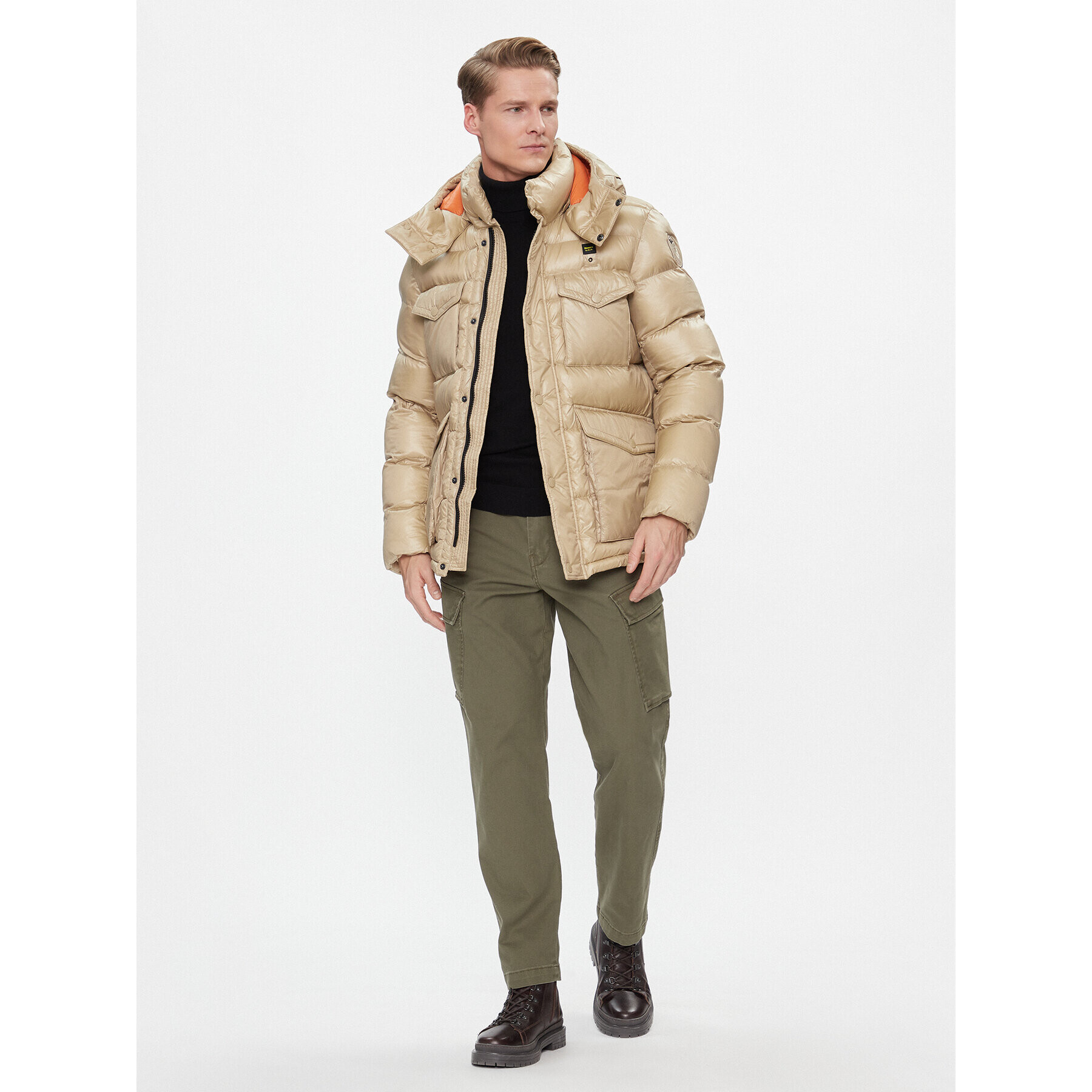 Blauer Пухено яке 23WBLUC02236 Кафяв Regular Fit - Pepit.bg
