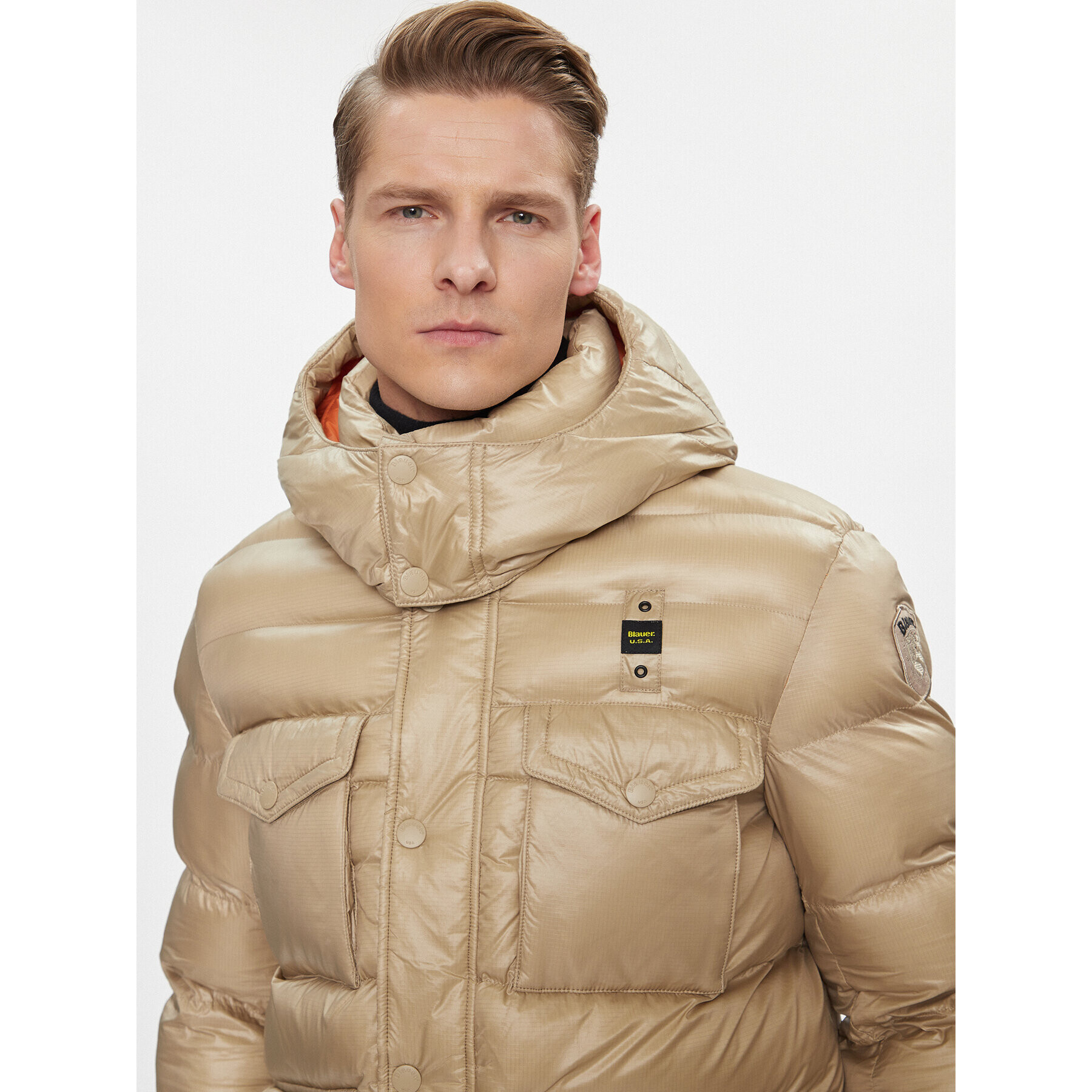 Blauer Пухено яке 23WBLUC02236 Кафяв Regular Fit - Pepit.bg