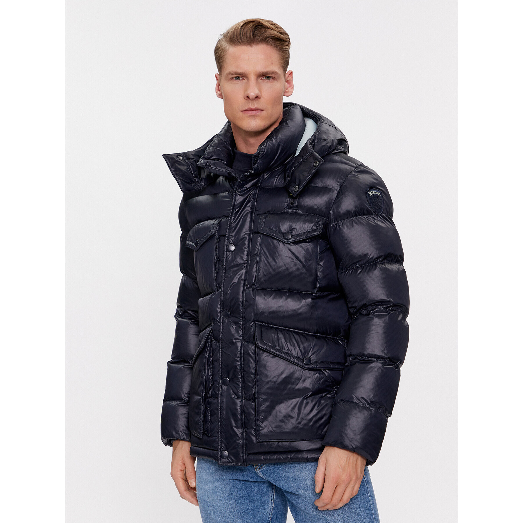 Blauer Пухено яке 23WBLUC02236 Син Regular Fit - Pepit.bg