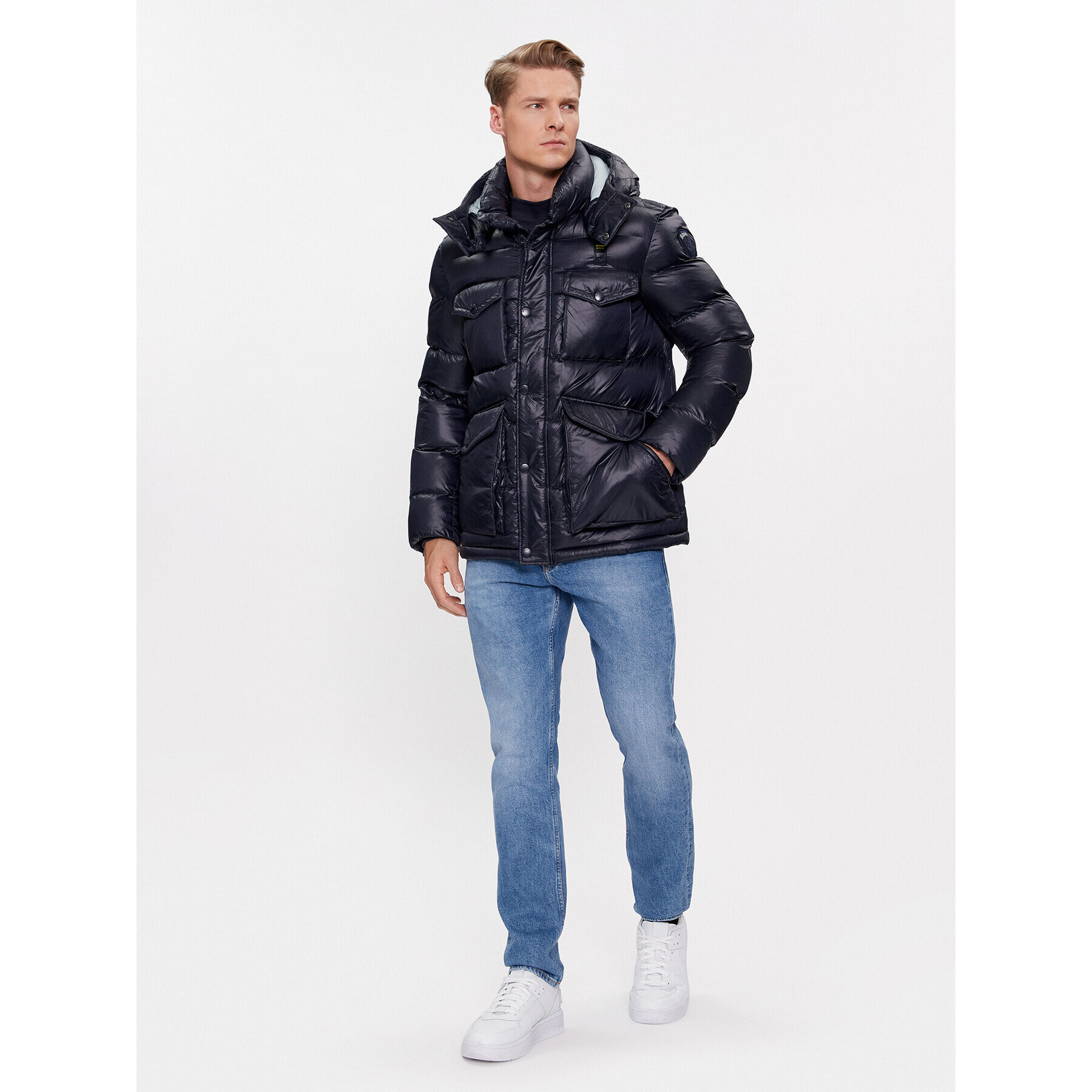 Blauer Пухено яке 23WBLUC02236 Син Regular Fit - Pepit.bg
