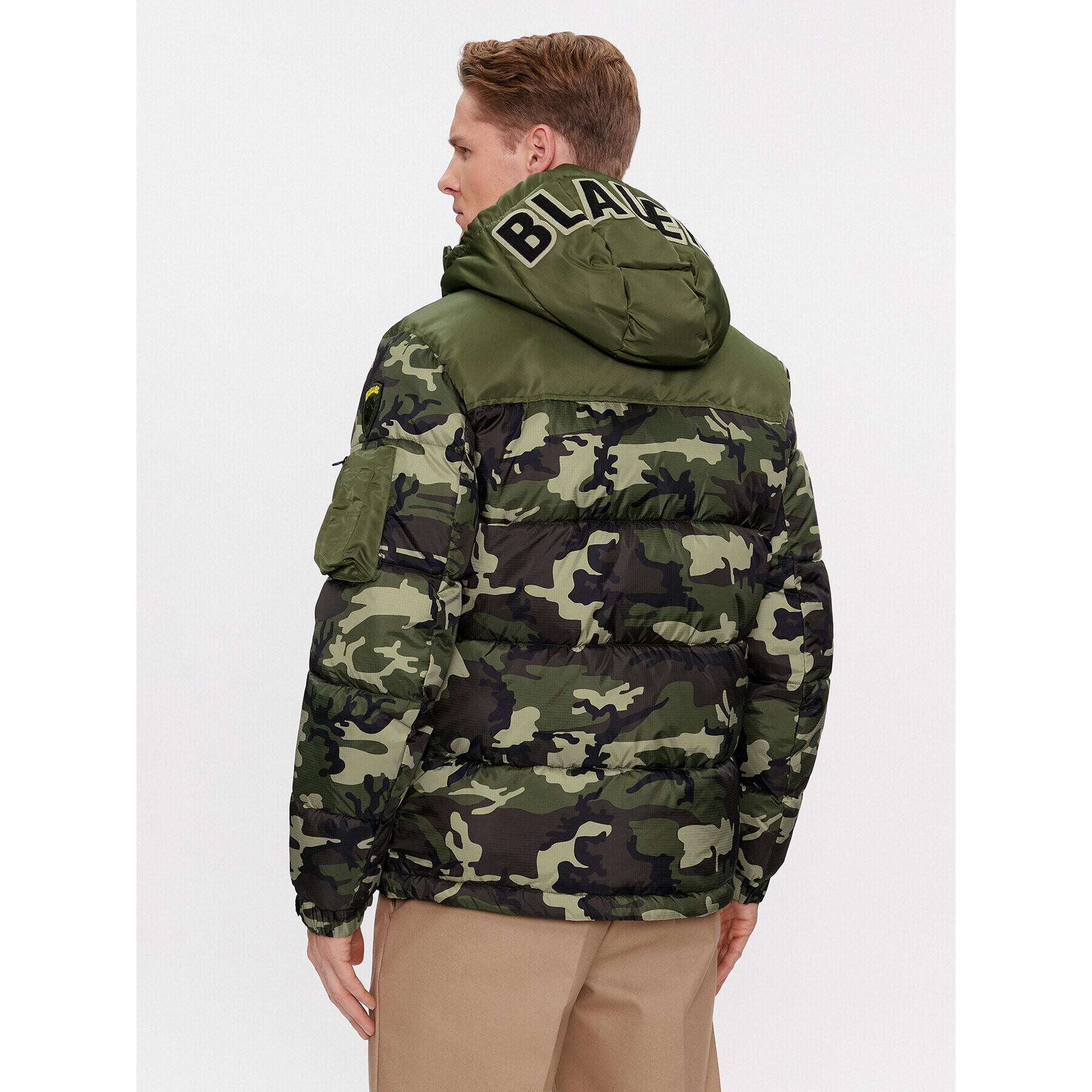 Blauer Пухено яке 23WBLUC02322 Зелен Regular Fit - Pepit.bg