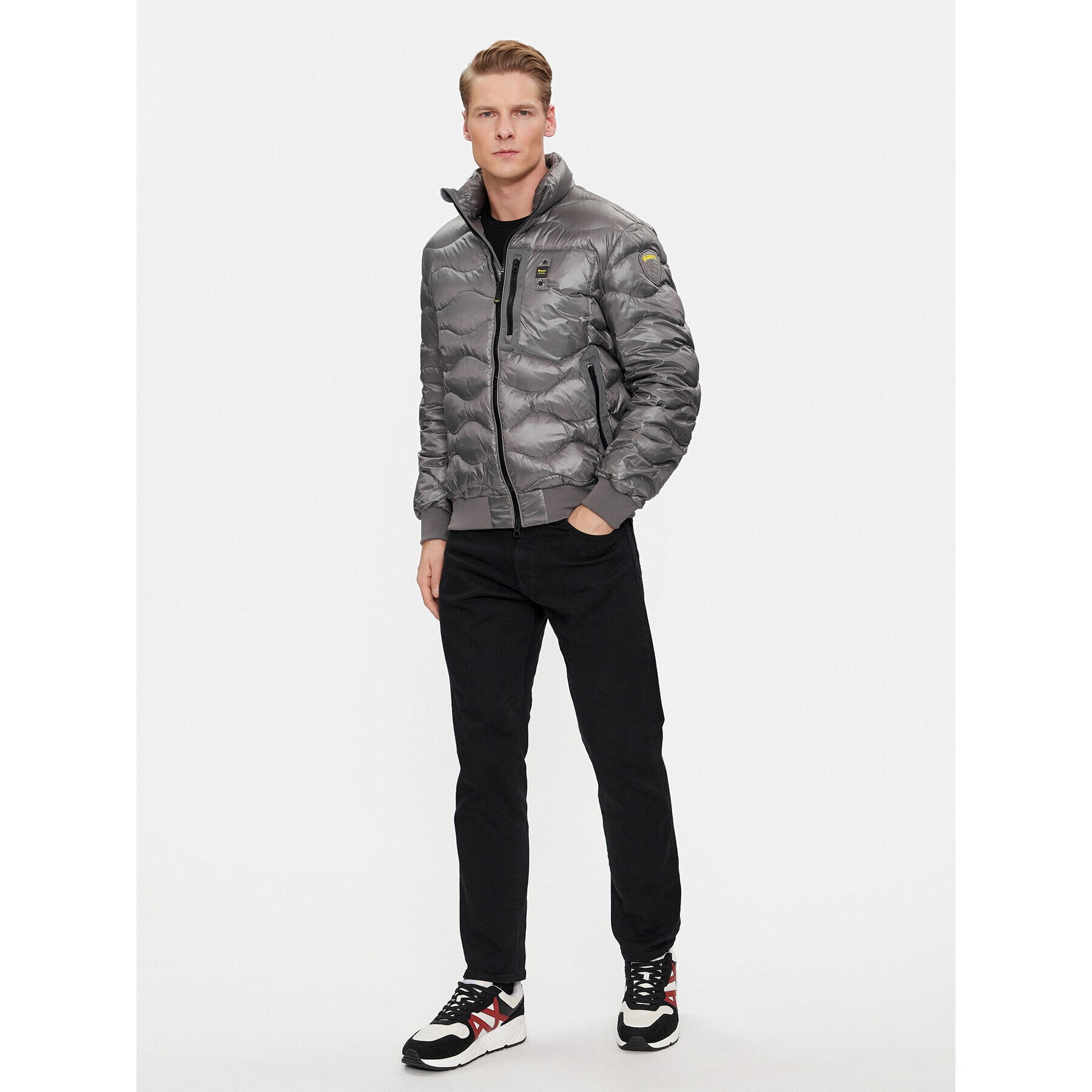 Blauer Пухено яке 23WBLUC03004 Сив Regular Fit - Pepit.bg