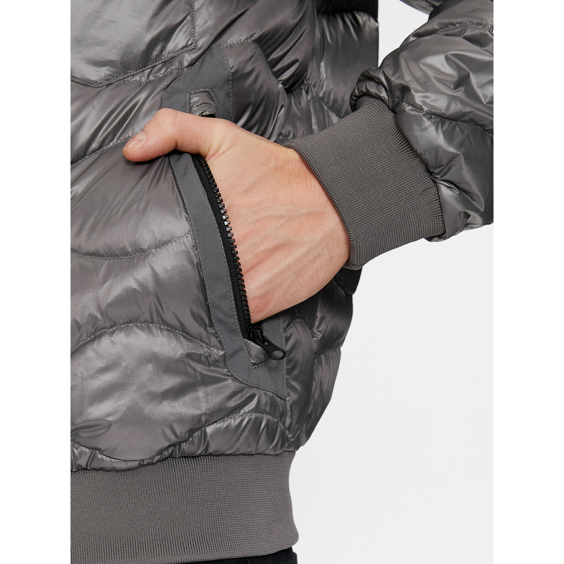 Blauer Пухено яке 23WBLUC03004 Сив Regular Fit - Pepit.bg