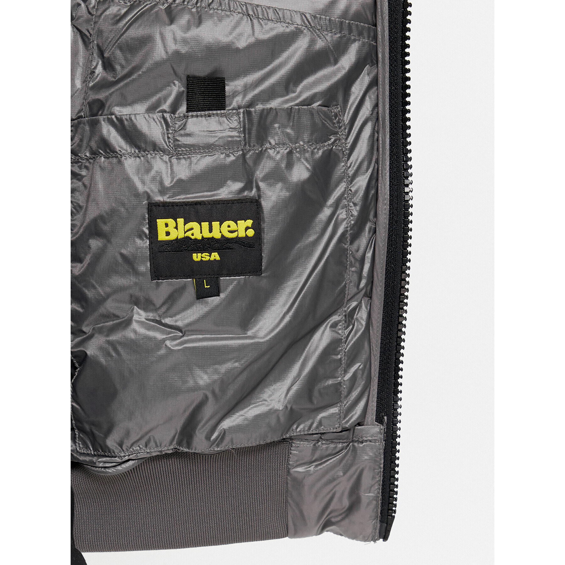 Blauer Пухено яке 23WBLUC03004 Сив Regular Fit - Pepit.bg