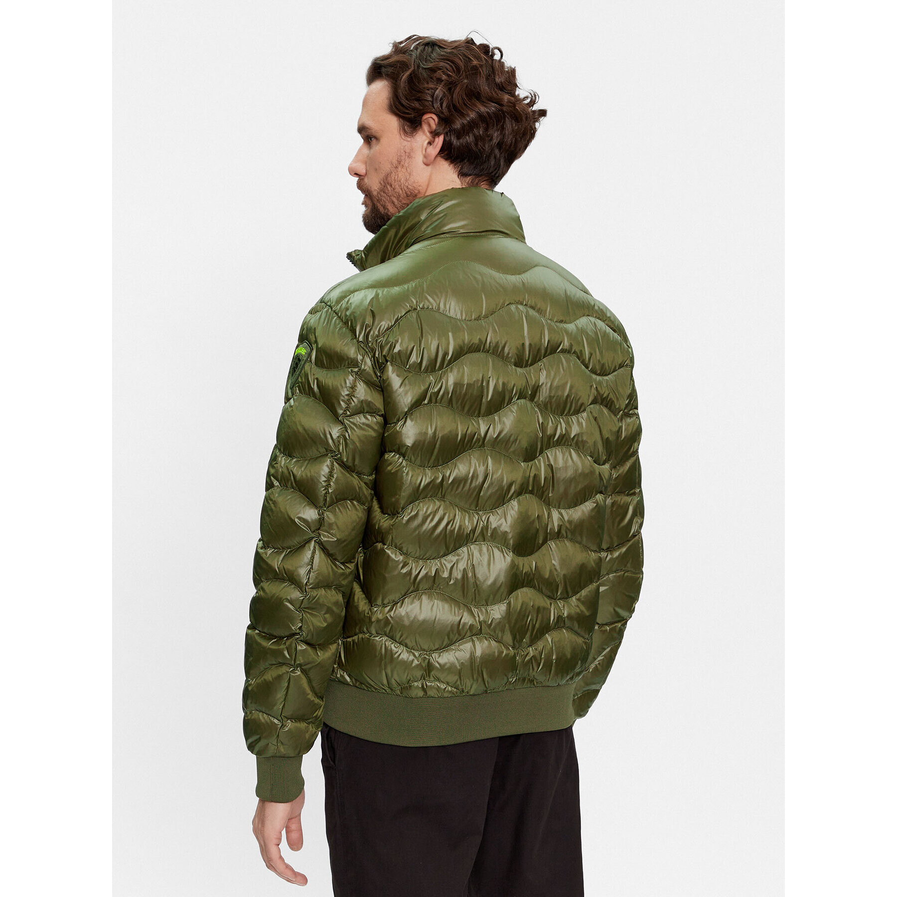 Blauer Пухено яке 23WBLUC03004 Зелен Regular Fit - Pepit.bg