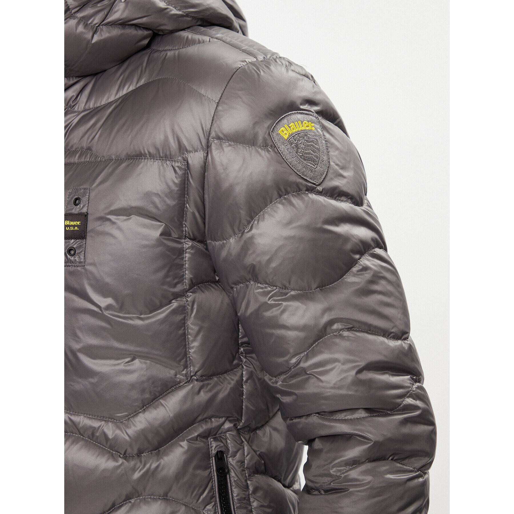 Blauer Пухено яке 23WBLUC03005 Сив Regular Fit - Pepit.bg