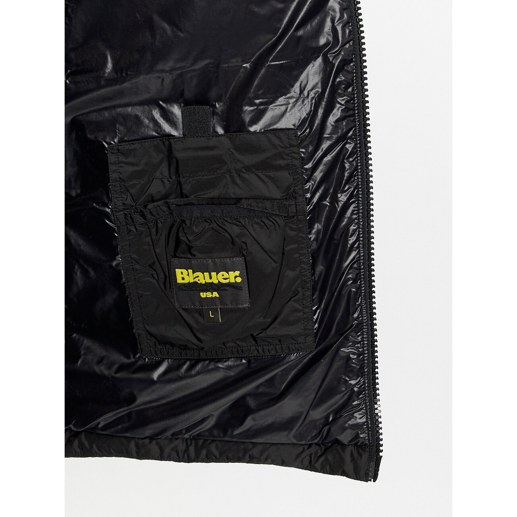 Blauer Пухено яке 23WBLUC03008 Черен Regular Fit - Pepit.bg