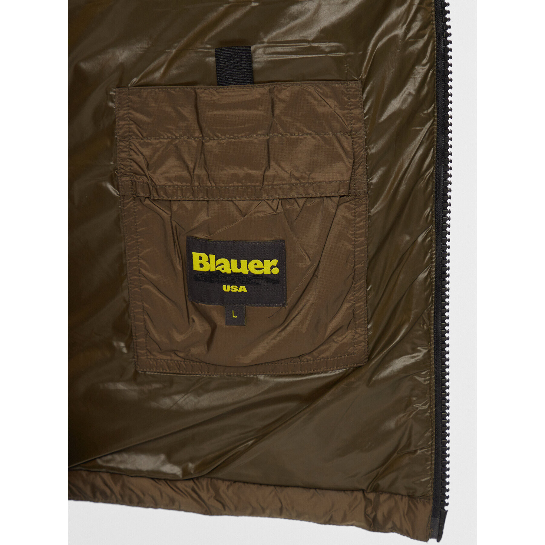 Blauer Пухено яке 23WBLUC03008 Зелен Regular Fit - Pepit.bg