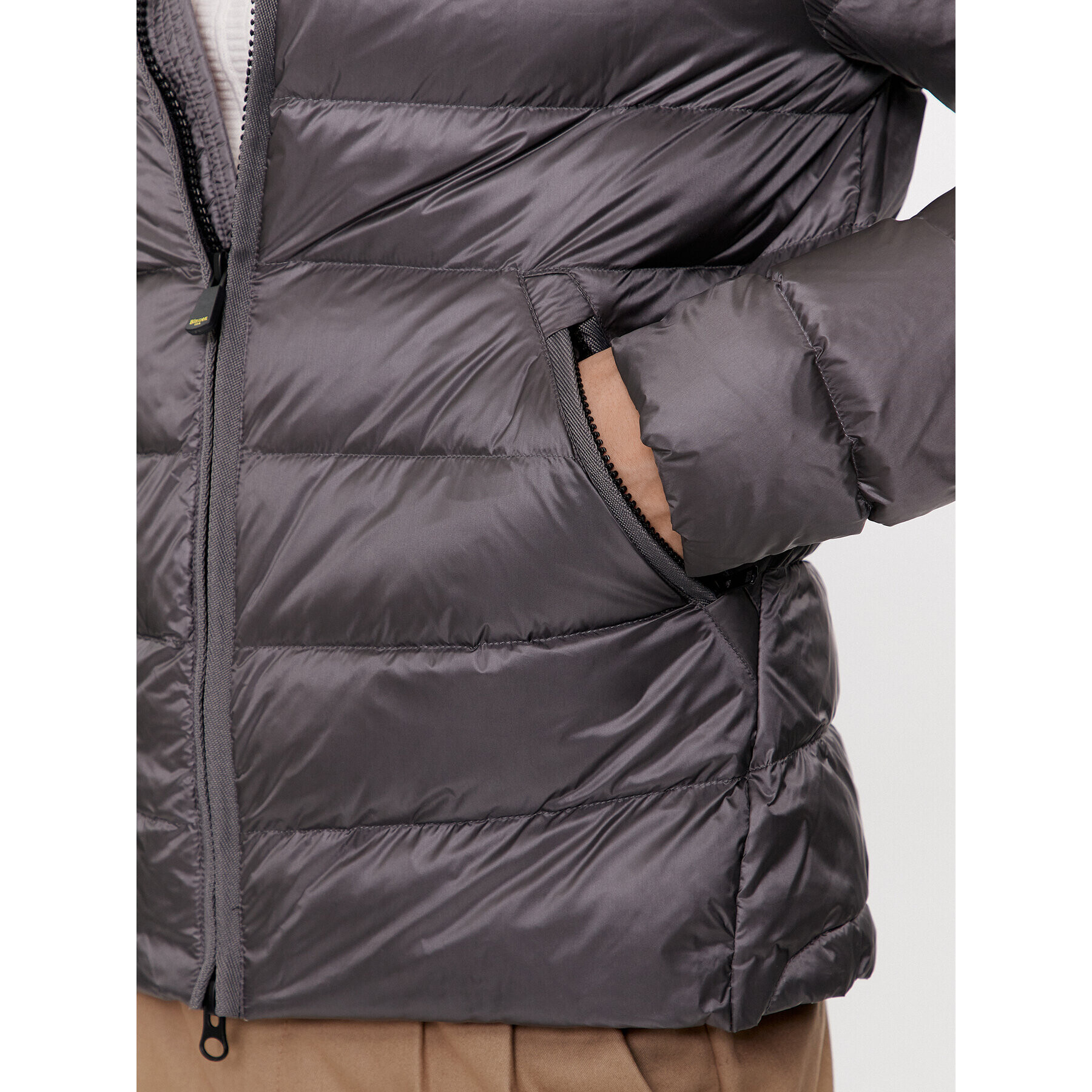 Blauer Пухено яке 23WBLUC03075 Сив Regular Fit - Pepit.bg