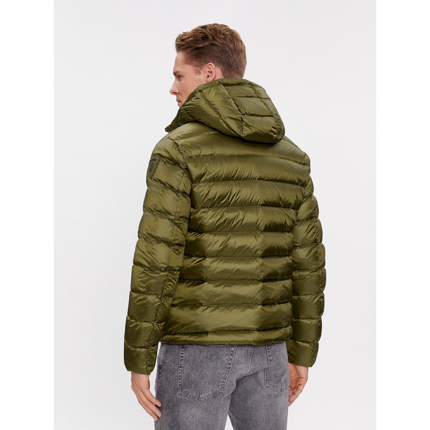 Blauer Пухено яке 23WBLUC03075 Зелен Regular Fit - Pepit.bg