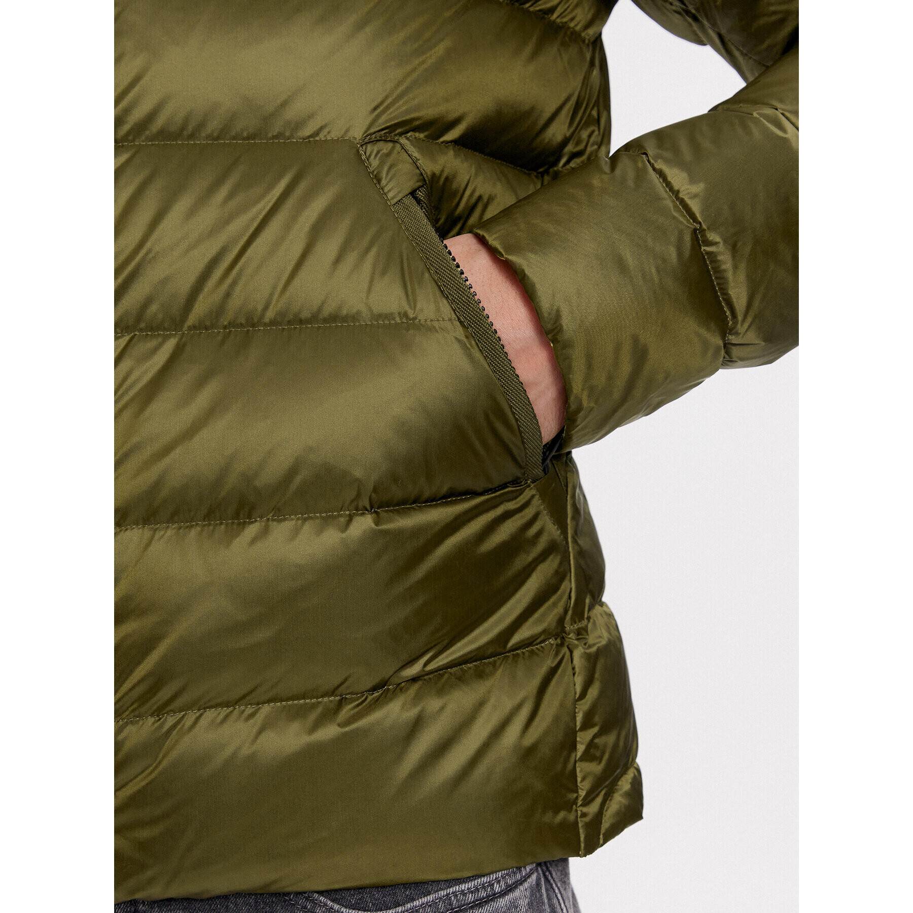 Blauer Пухено яке 23WBLUC03075 Зелен Regular Fit - Pepit.bg