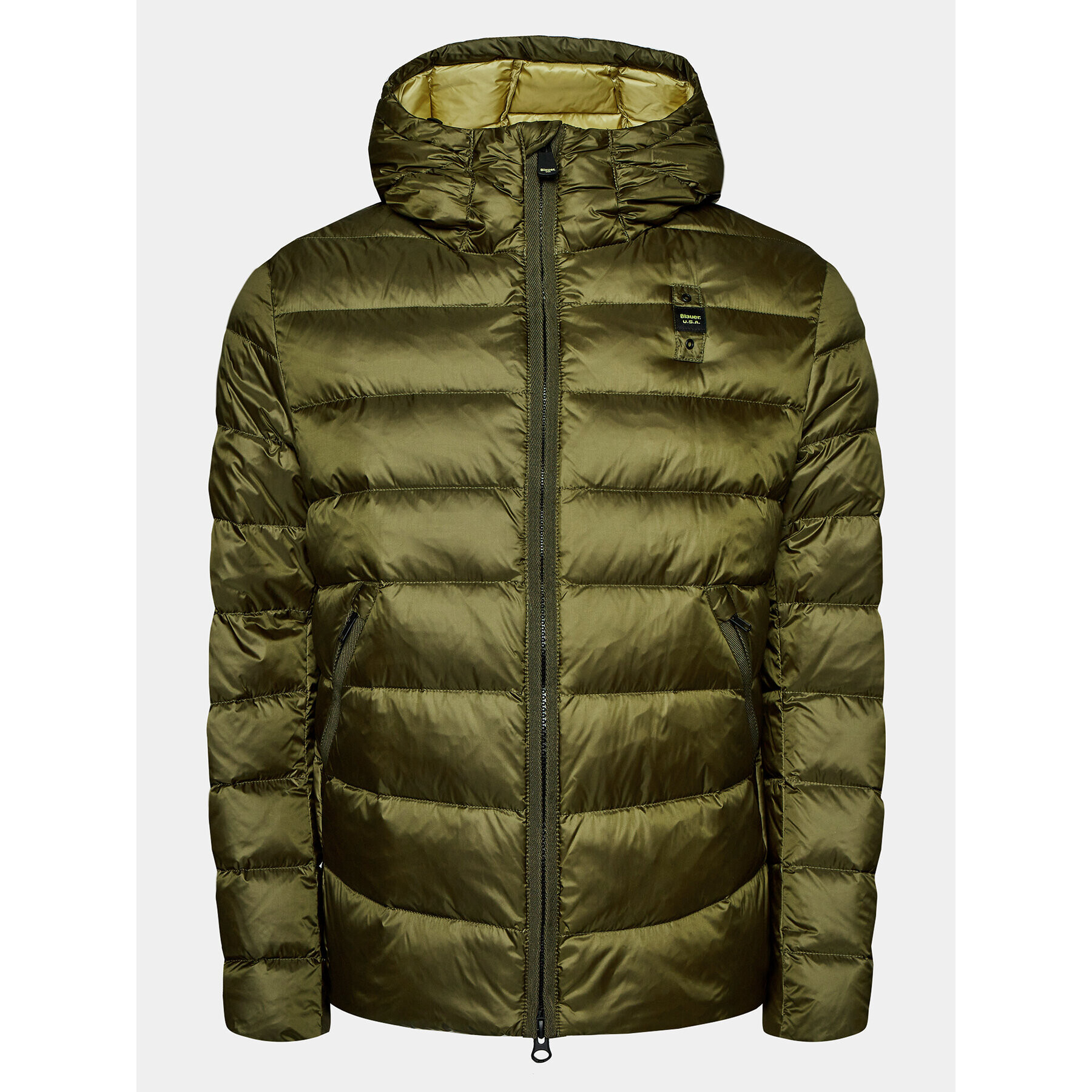Blauer Пухено яке 23WBLUC03075 Зелен Regular Fit - Pepit.bg