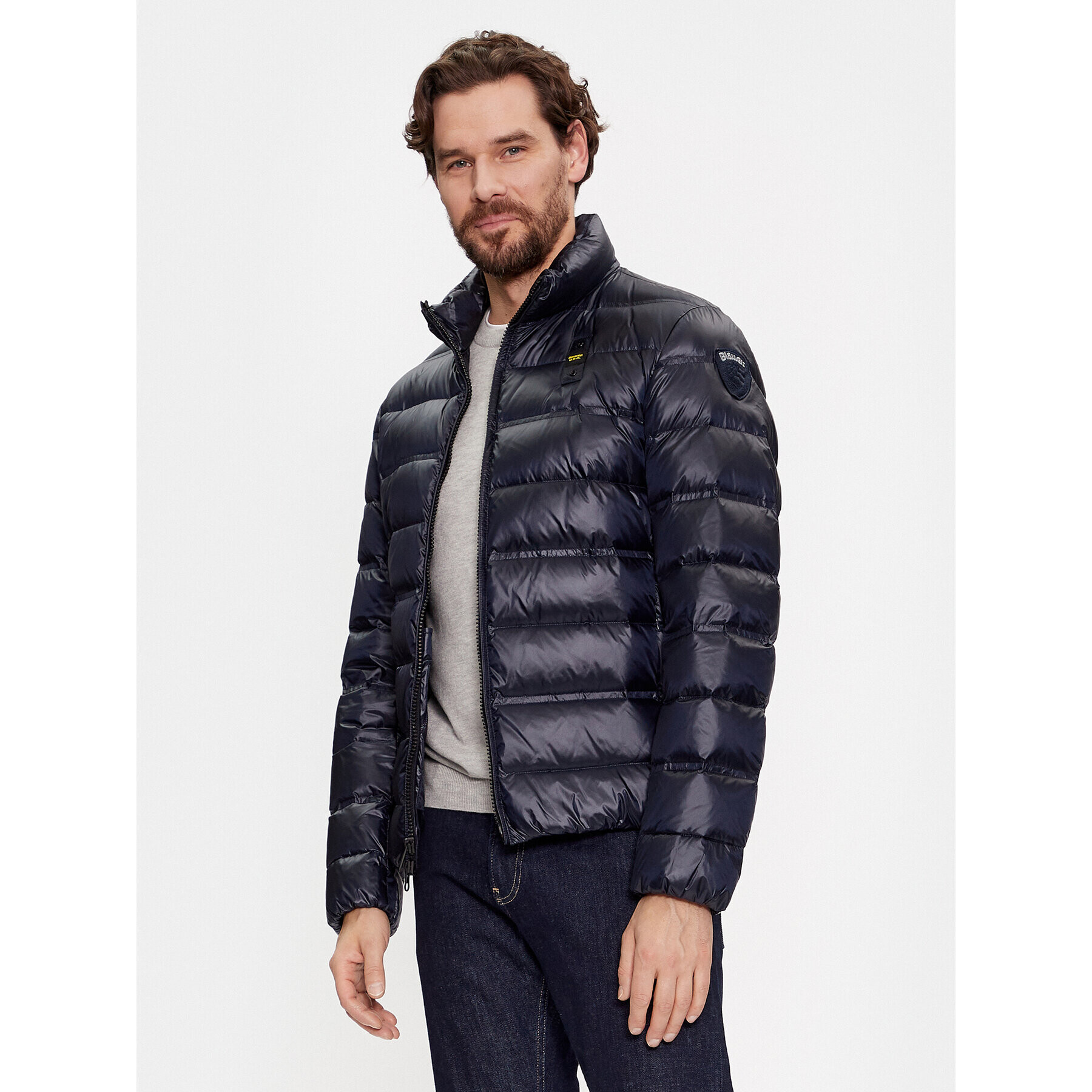 Blauer Пухено яке 23WBLUC03099 Син Regular Fit - Pepit.bg