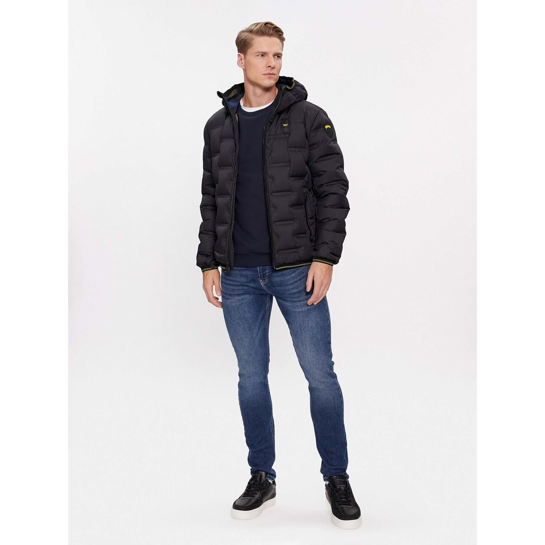 Blauer Пухено яке 23WBLUC03182 Черен Regular Fit - Pepit.bg