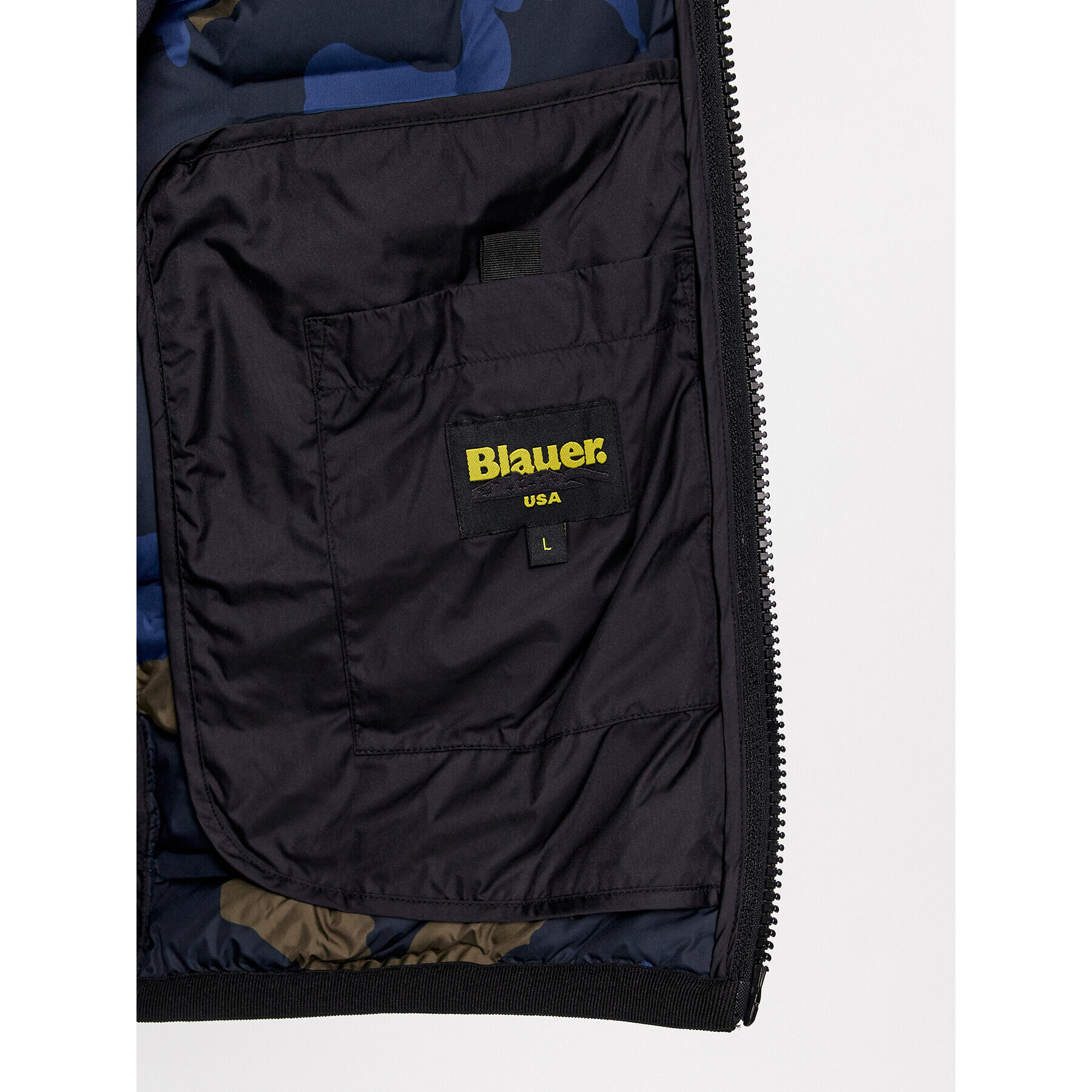 Blauer Пухено яке 23WBLUC03182 Черен Regular Fit - Pepit.bg