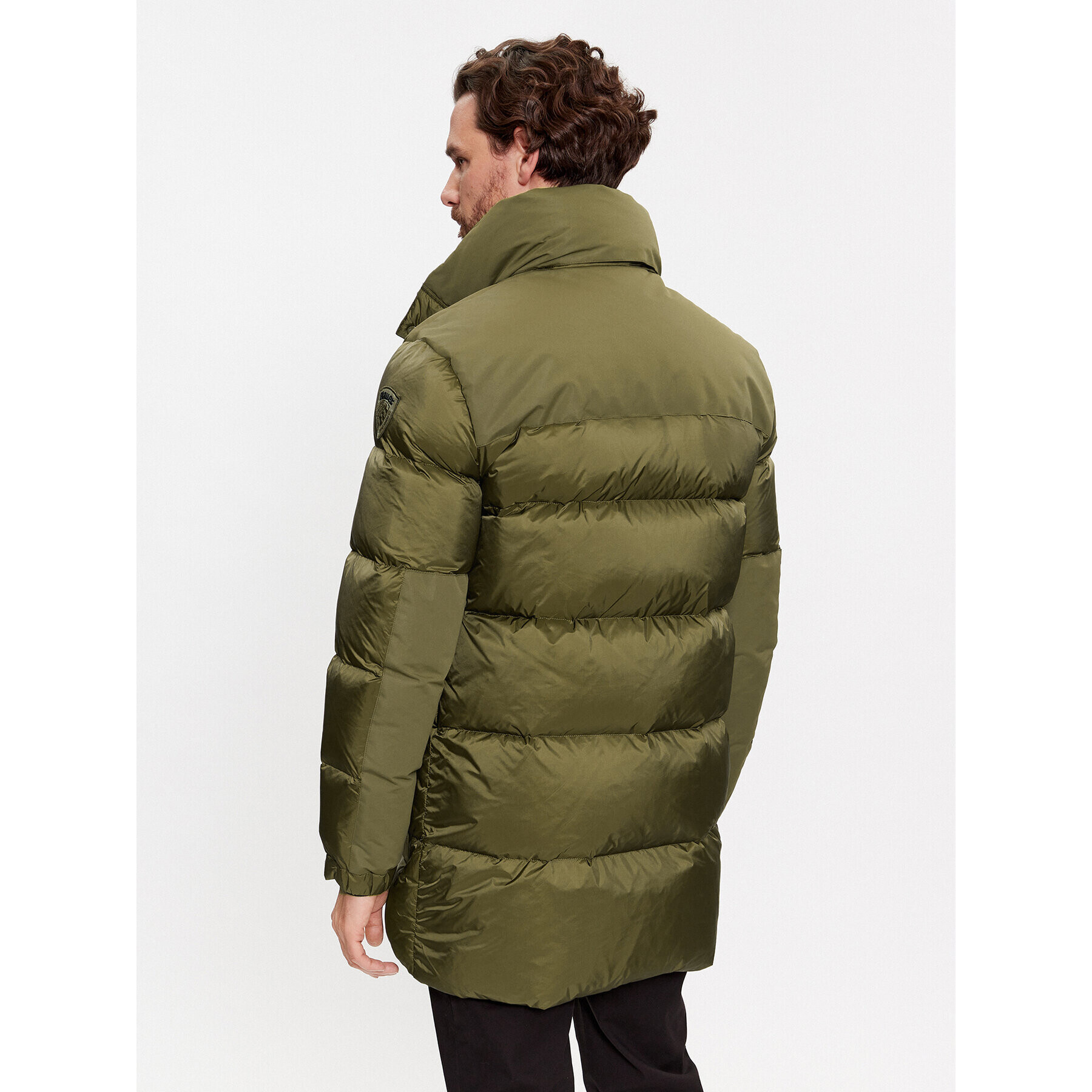 Blauer Пухено яке 23WBLUK03009 Зелен Regular Fit - Pepit.bg