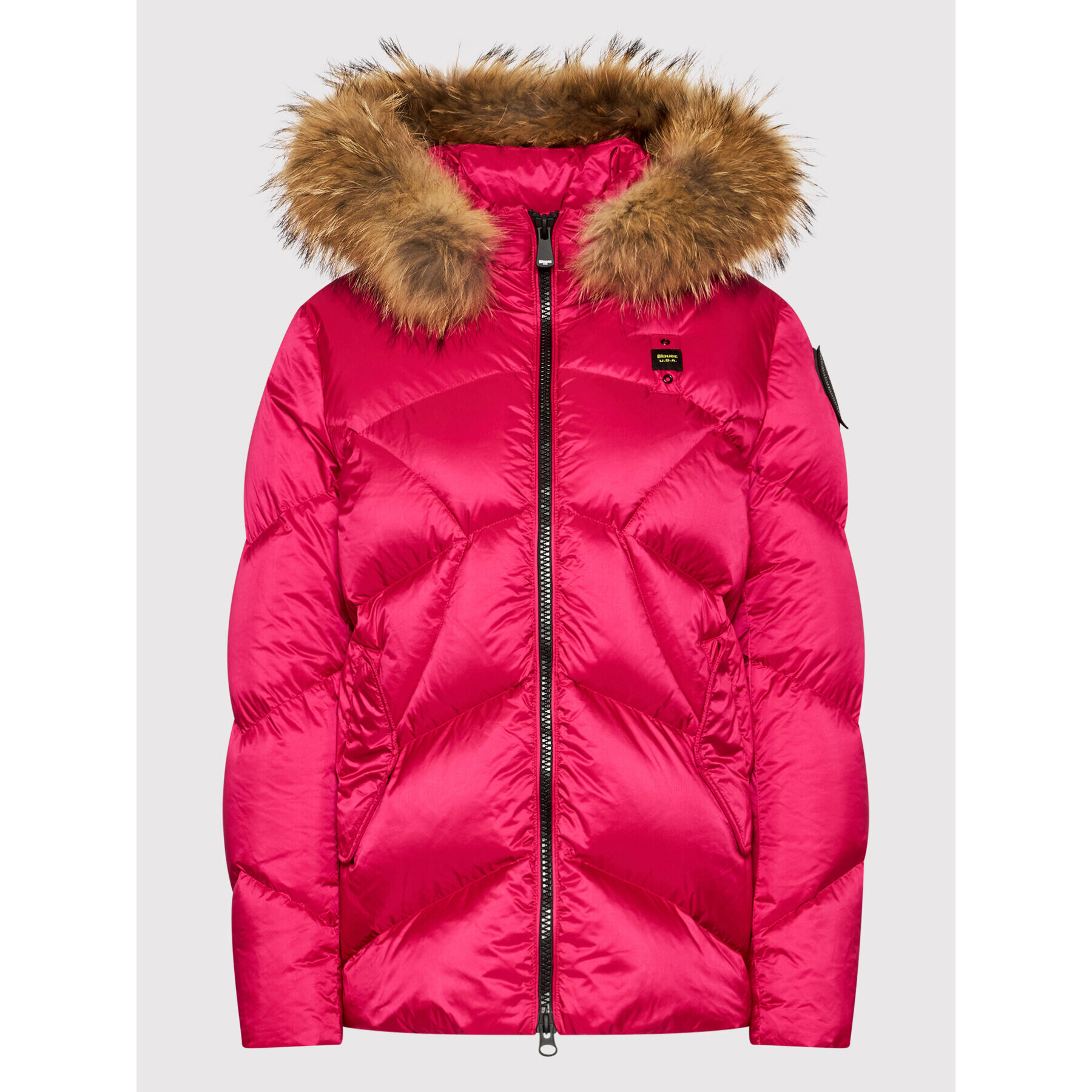 Blauer Пухено яке April 21WBLDC03112 006049 Розов Regular Fit - Pepit.bg