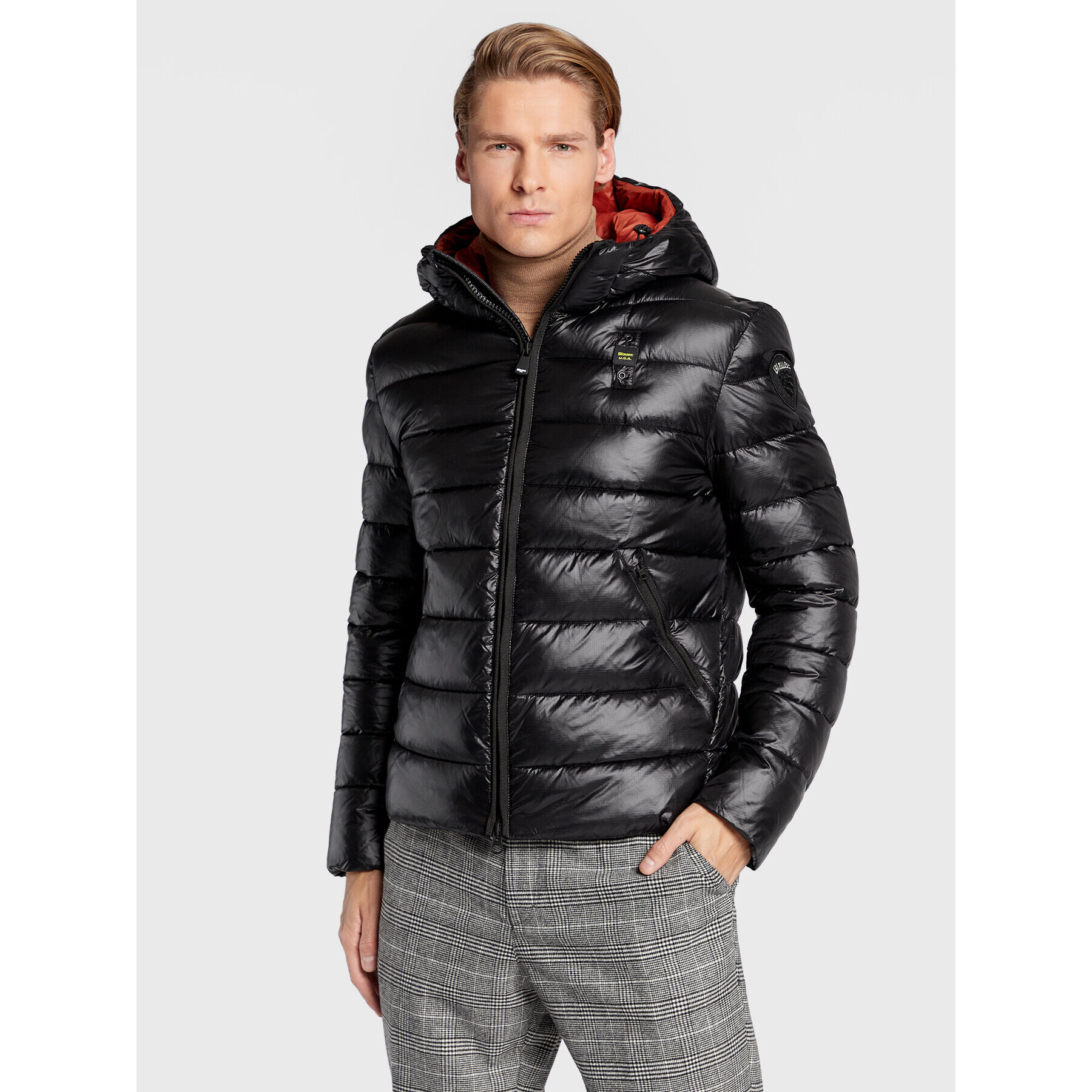 Blauer Пухено яке BLUC02142 005958 Черен Regular Fit - Pepit.bg