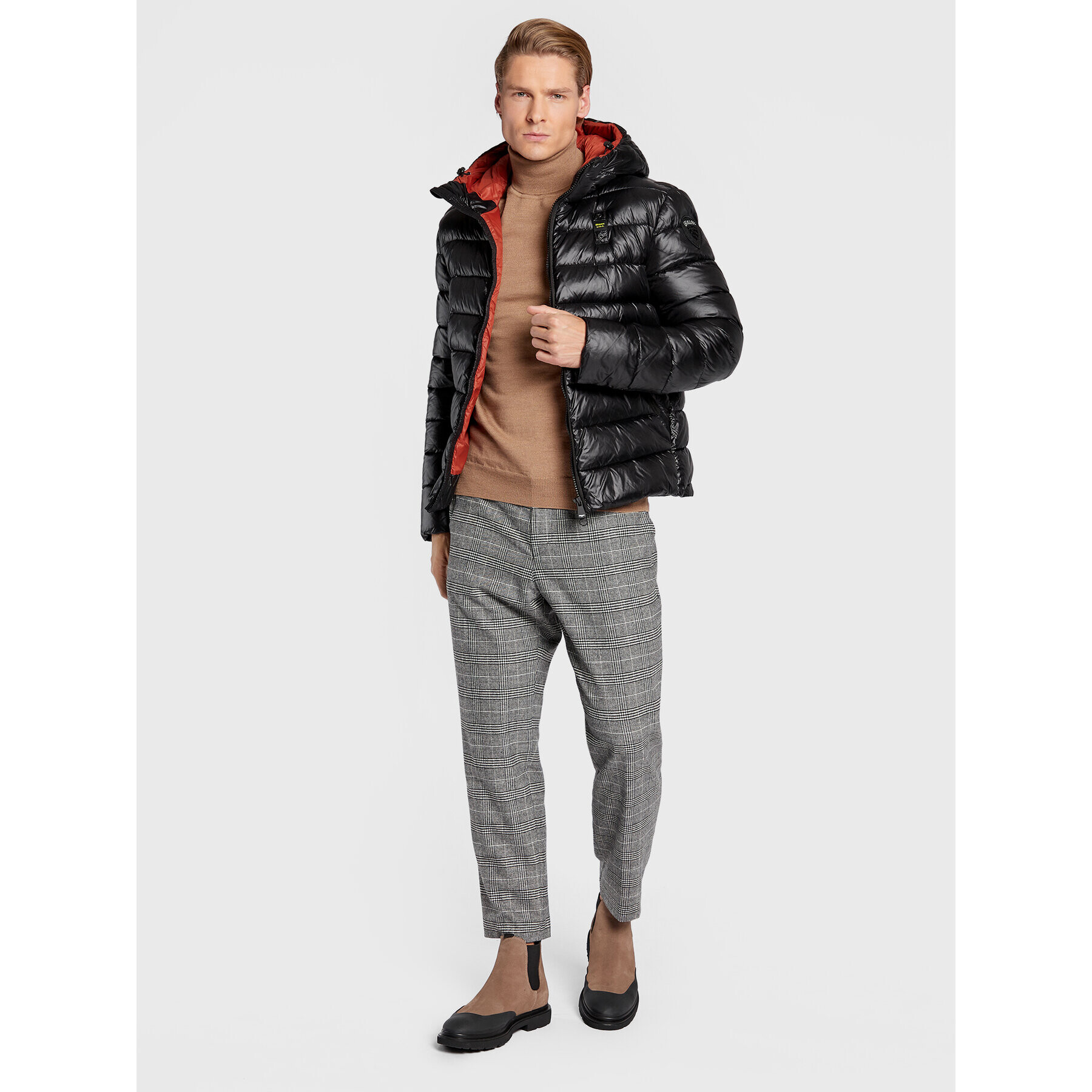 Blauer Пухено яке BLUC02142 005958 Черен Regular Fit - Pepit.bg