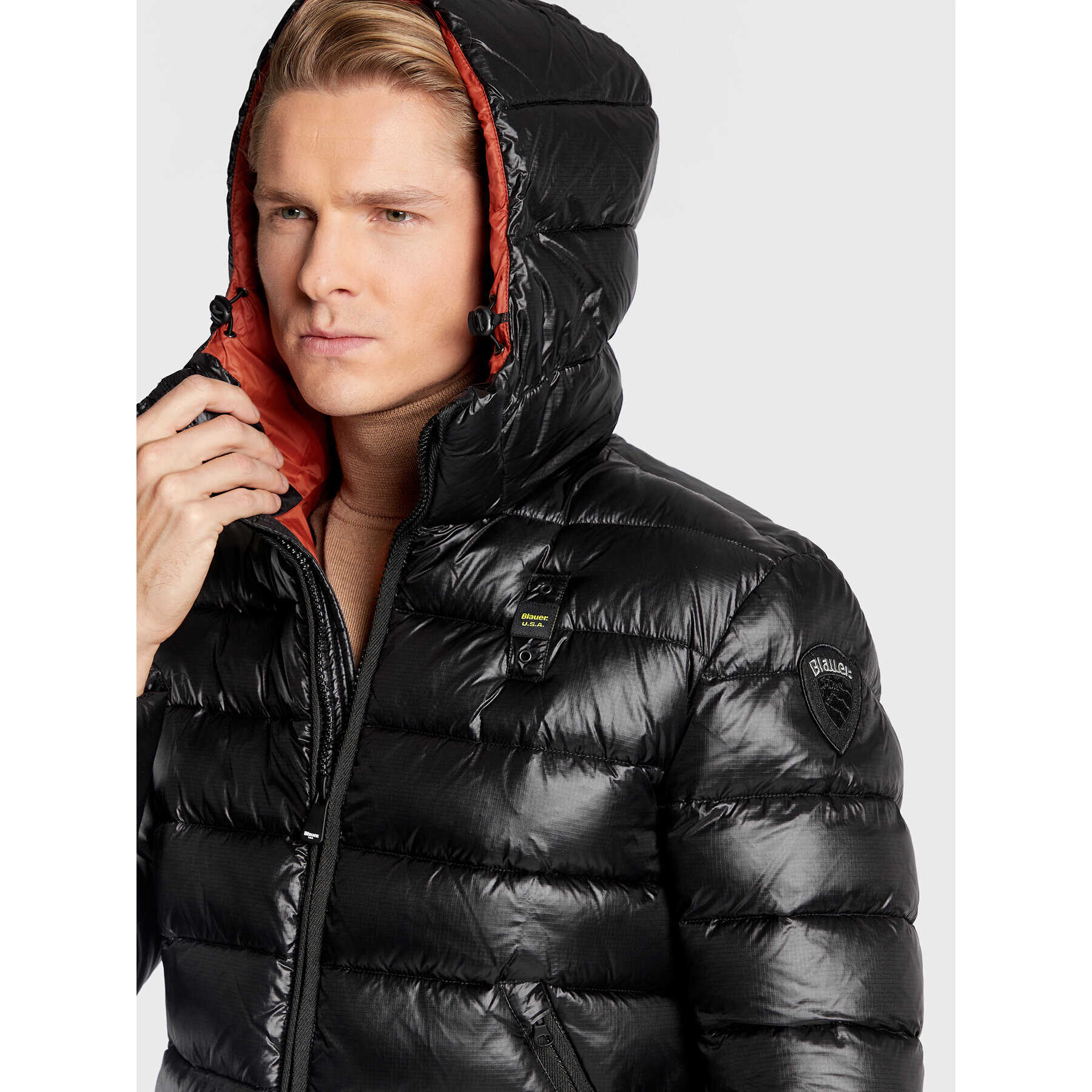 Blauer Пухено яке BLUC02142 005958 Черен Regular Fit - Pepit.bg