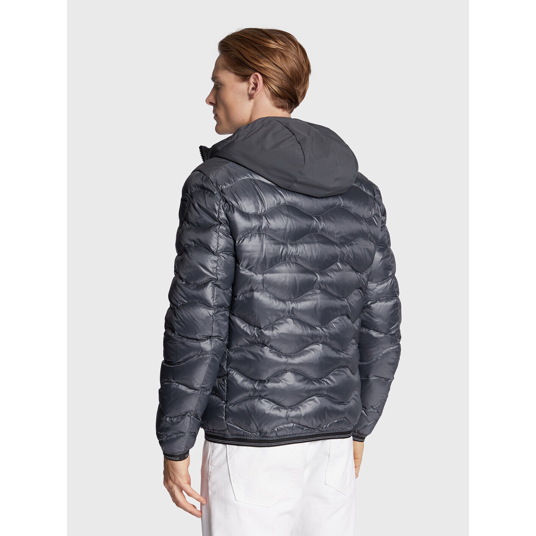 Blauer Пухено яке BLUC03013 006355 Сив Regular Fit - Pepit.bg