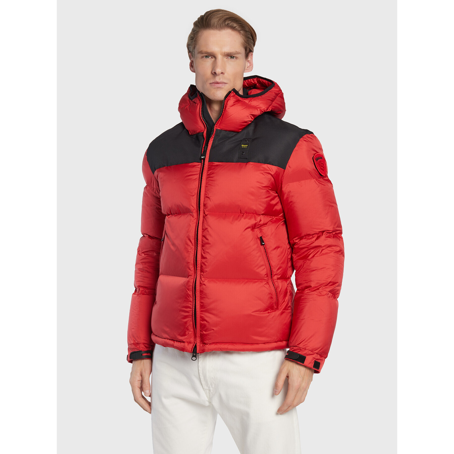 Blauer Пухено яке BLUC03173 Червен Regular Fit - Pepit.bg