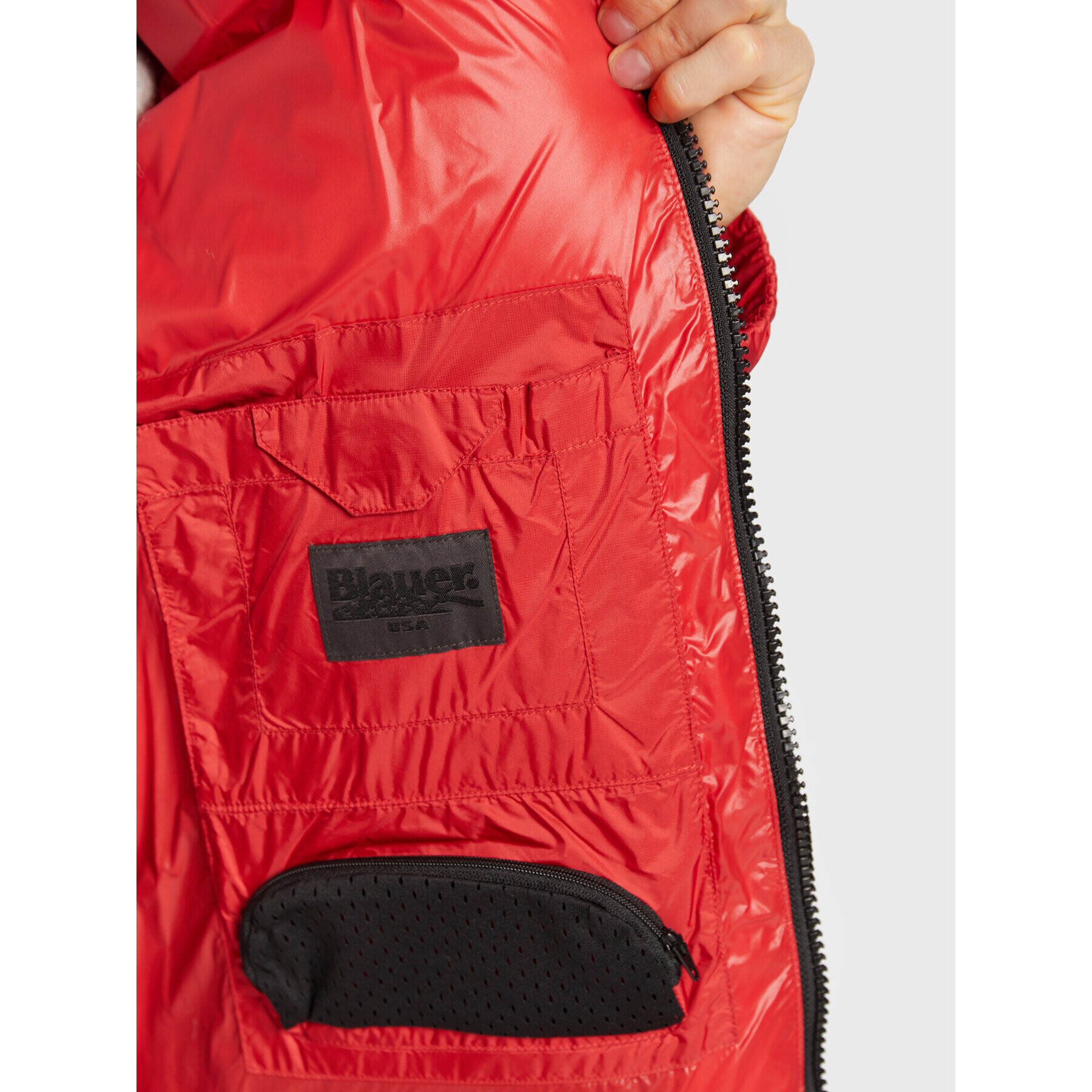Blauer Пухено яке BLUC03173 Червен Regular Fit - Pepit.bg