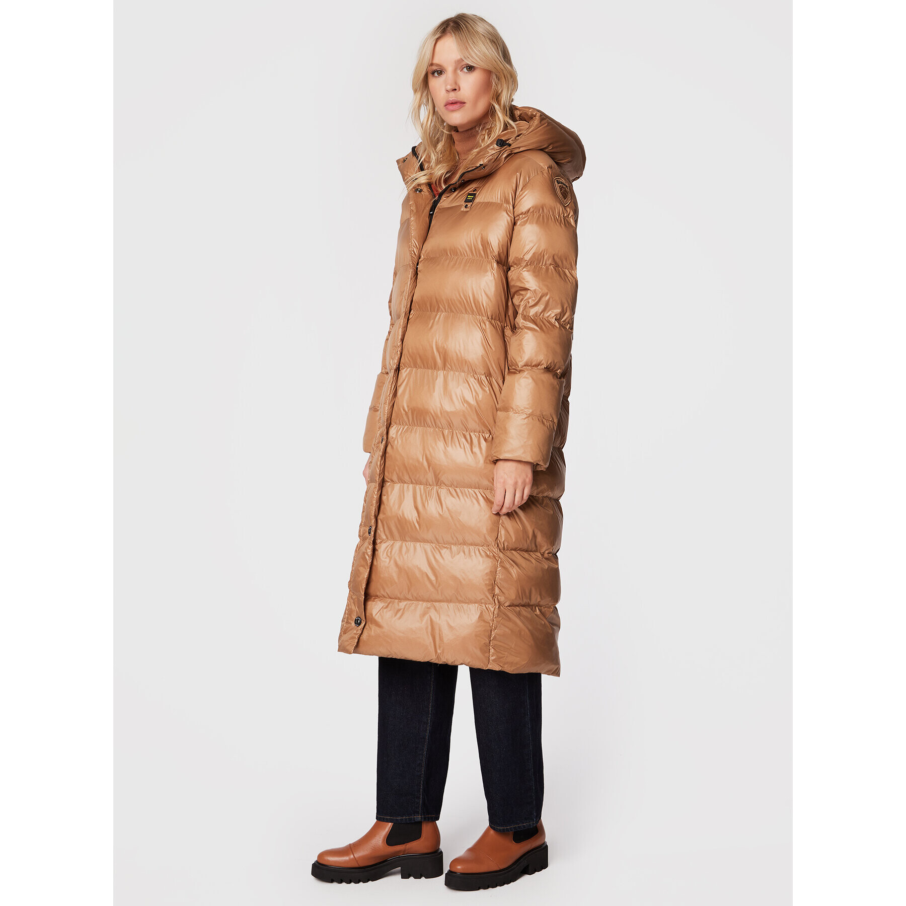 Blauer Пухено яке Christy BLDK02207 005958 Бежов Regular Fit - Pepit.bg