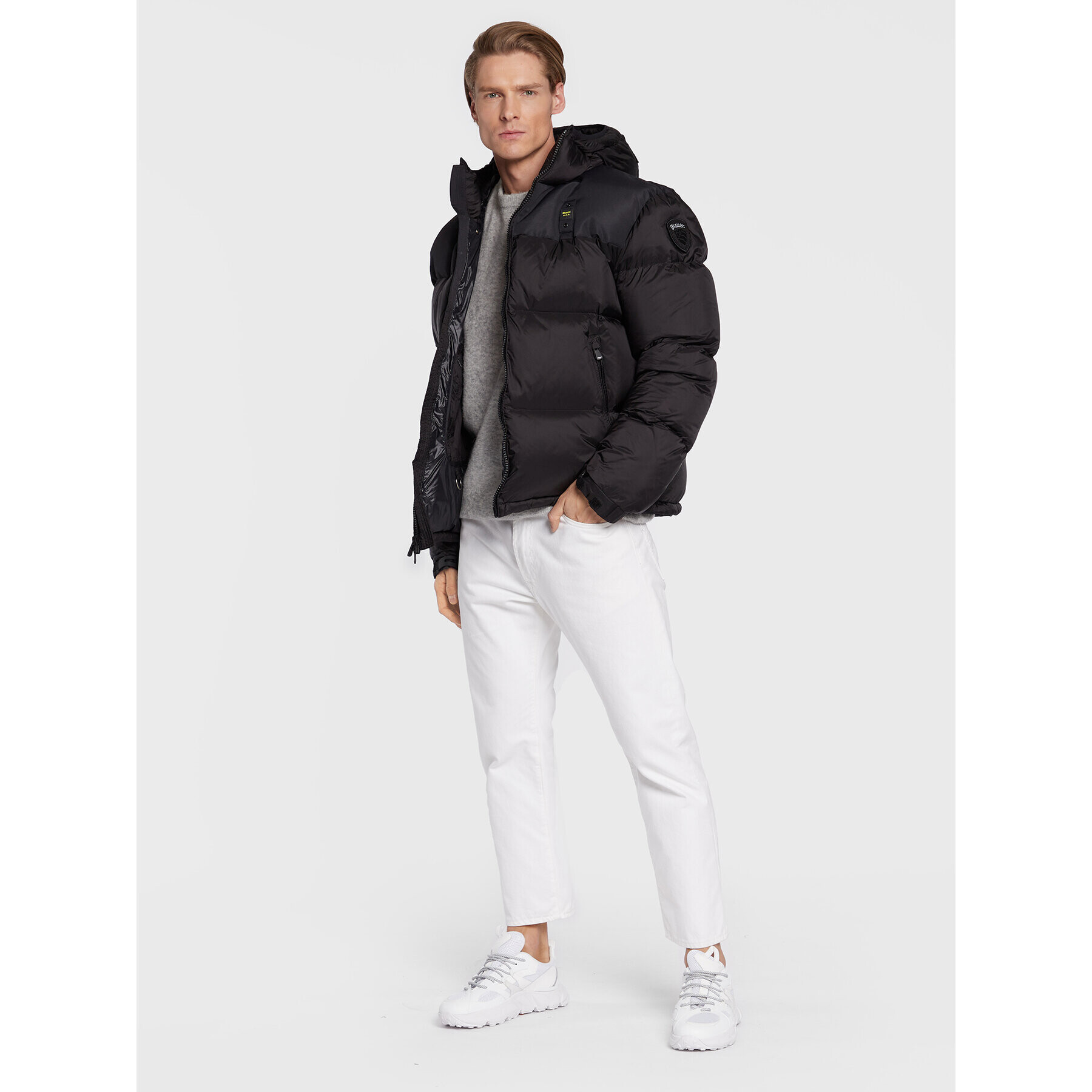 Blauer Пухено яке Cooper BLUC03173 Черен Regular Fit - Pepit.bg