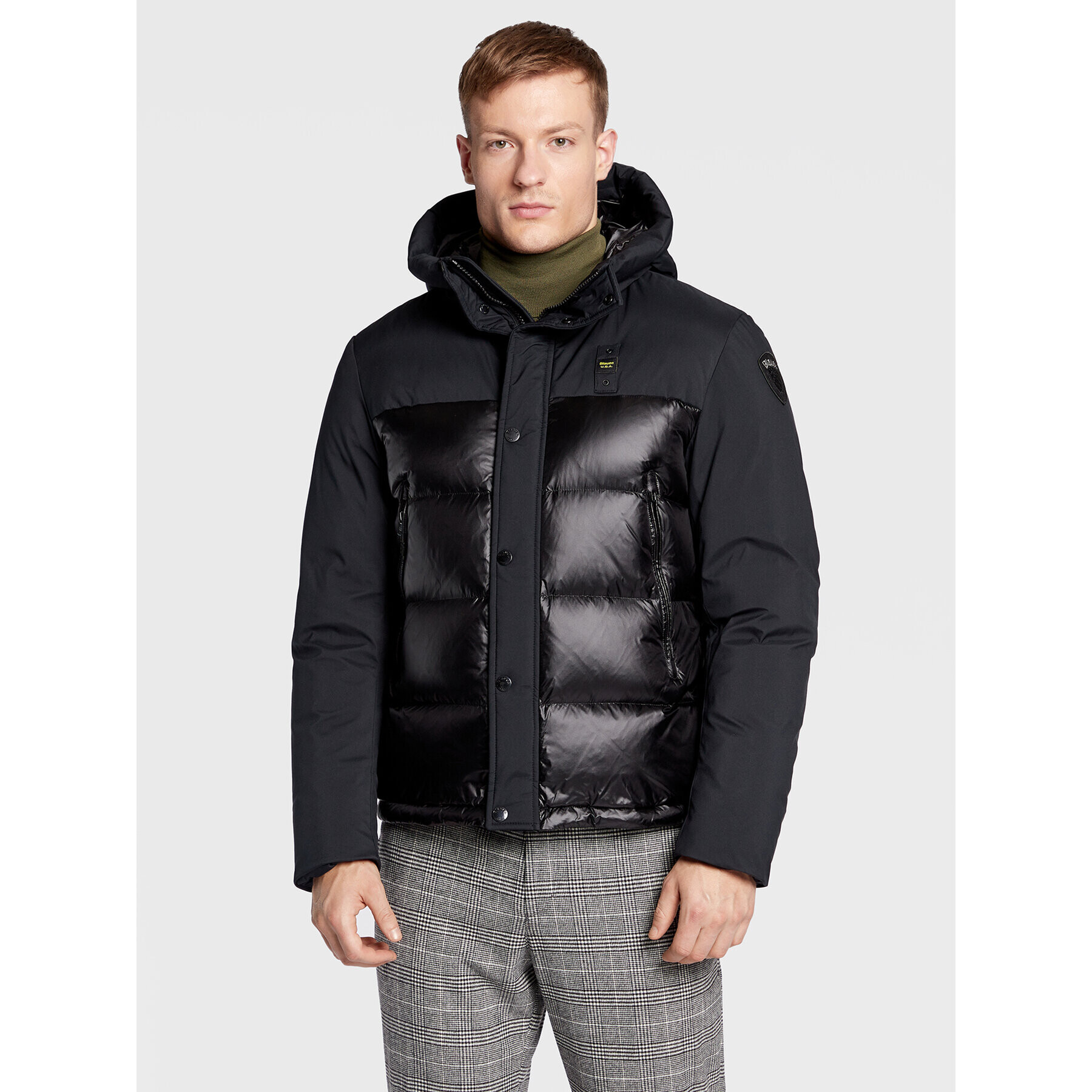 Blauer Пухено яке Eduardo BLUC03056 006355 Черен Regular Fit - Pepit.bg