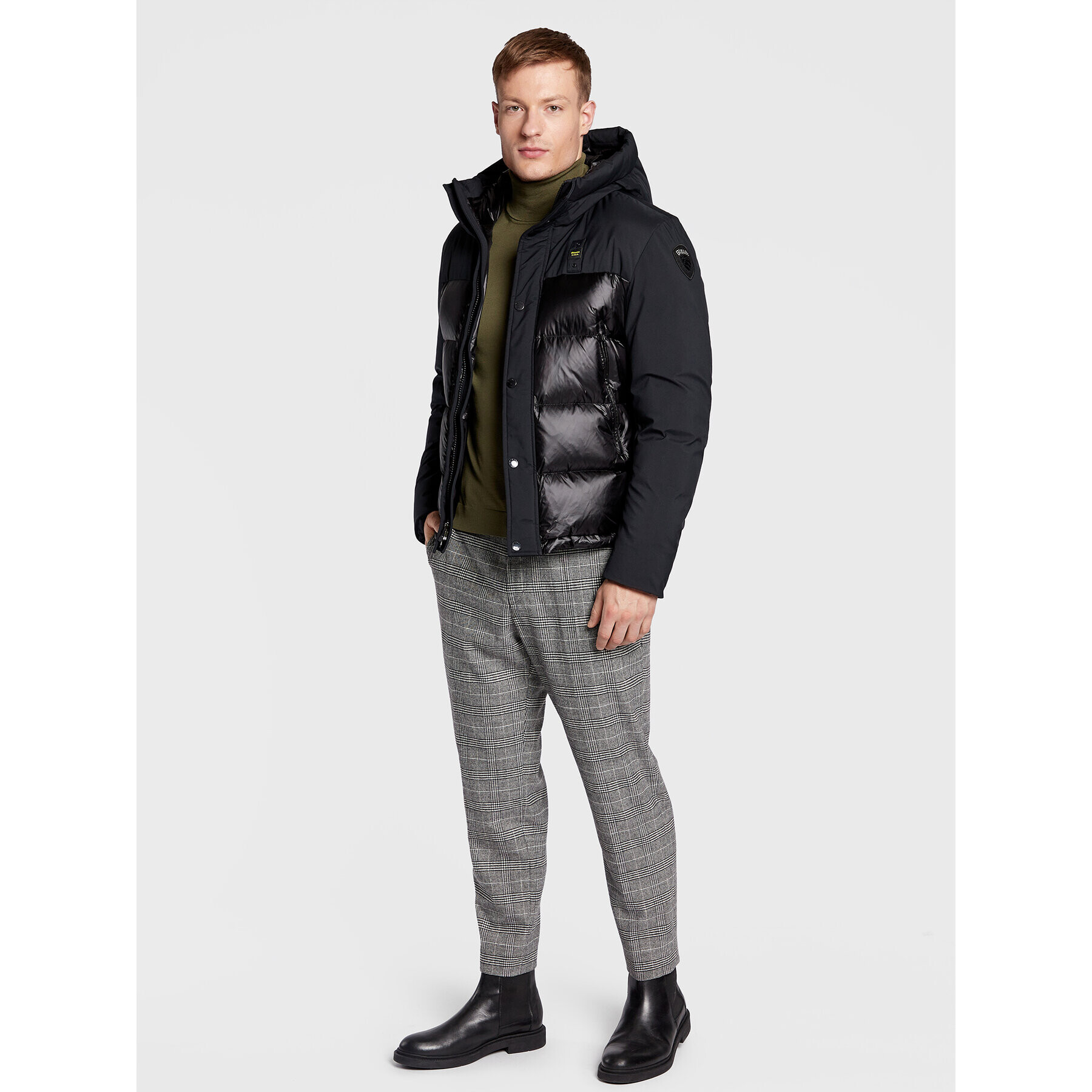 Blauer Пухено яке Eduardo BLUC03056 006355 Черен Regular Fit - Pepit.bg