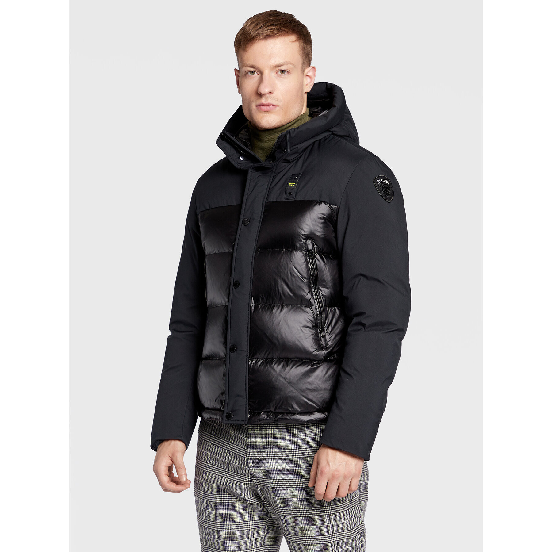 Blauer Пухено яке Eduardo BLUC03056 006355 Черен Regular Fit - Pepit.bg