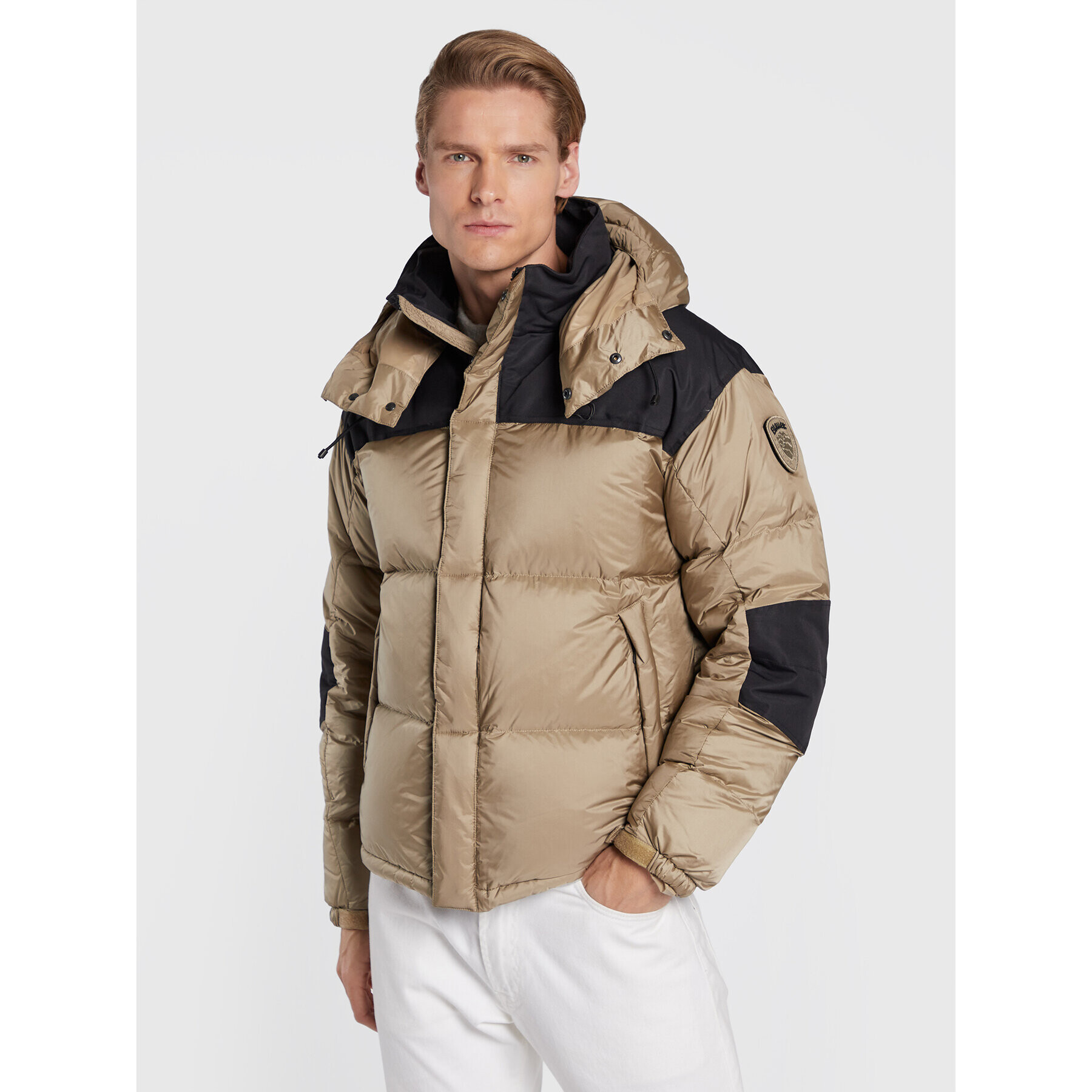 Blauer Пухено яке Emerson BLUC03217 006365 Бежов Regular Fit - Pepit.bg