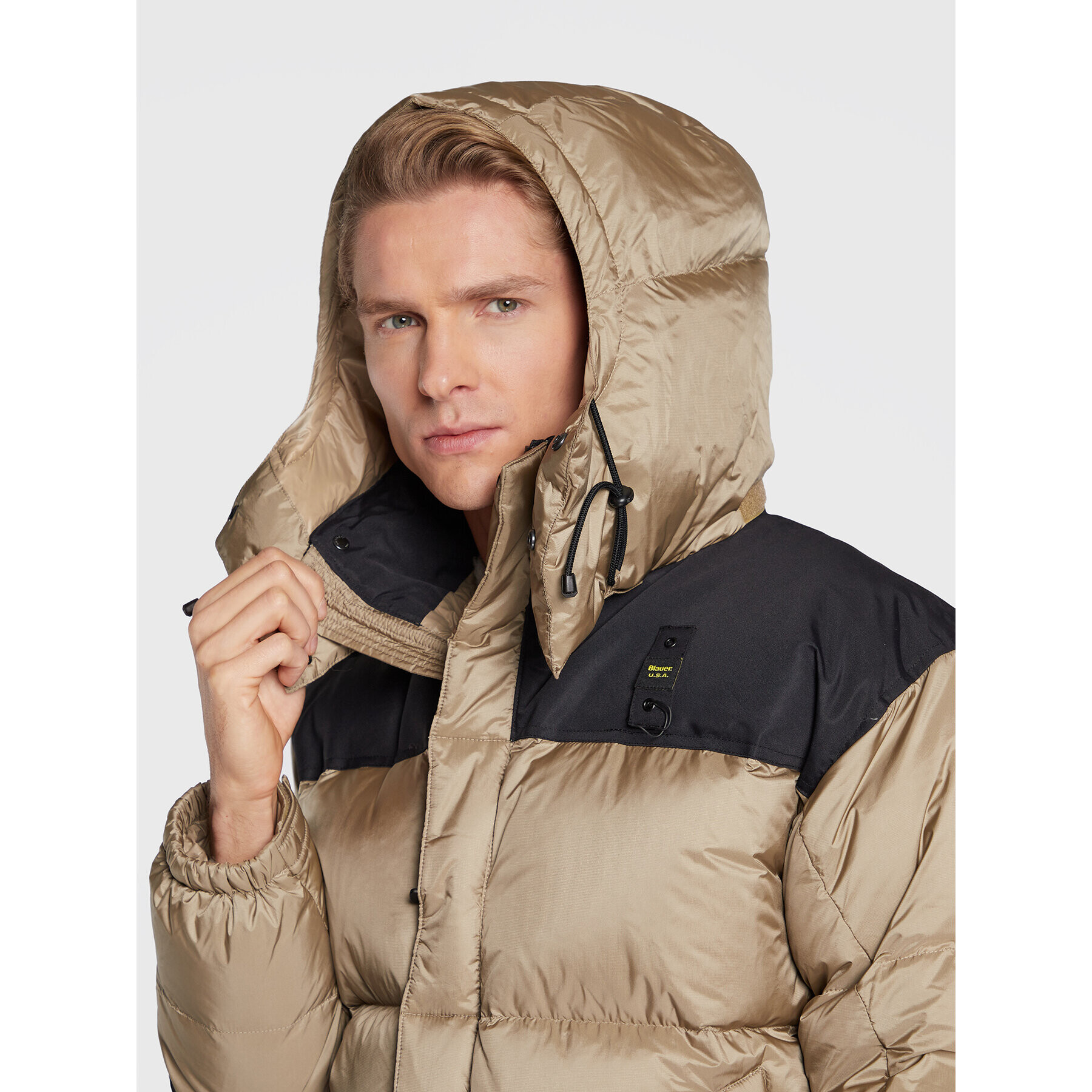 Blauer Пухено яке Emerson BLUC03217 006365 Бежов Regular Fit - Pepit.bg