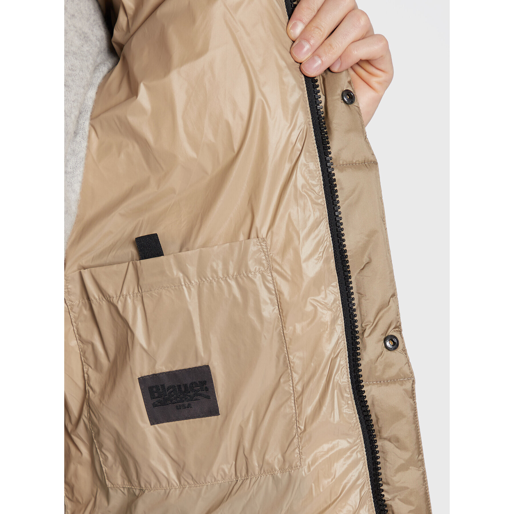 Blauer Пухено яке Emerson BLUC03217 006365 Бежов Regular Fit - Pepit.bg
