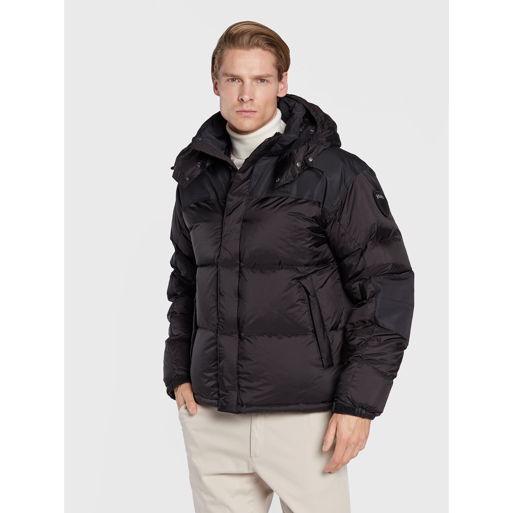 Blauer Пухено яке Emerson BLUC03217 006365 Черен Regular Fit - Pepit.bg